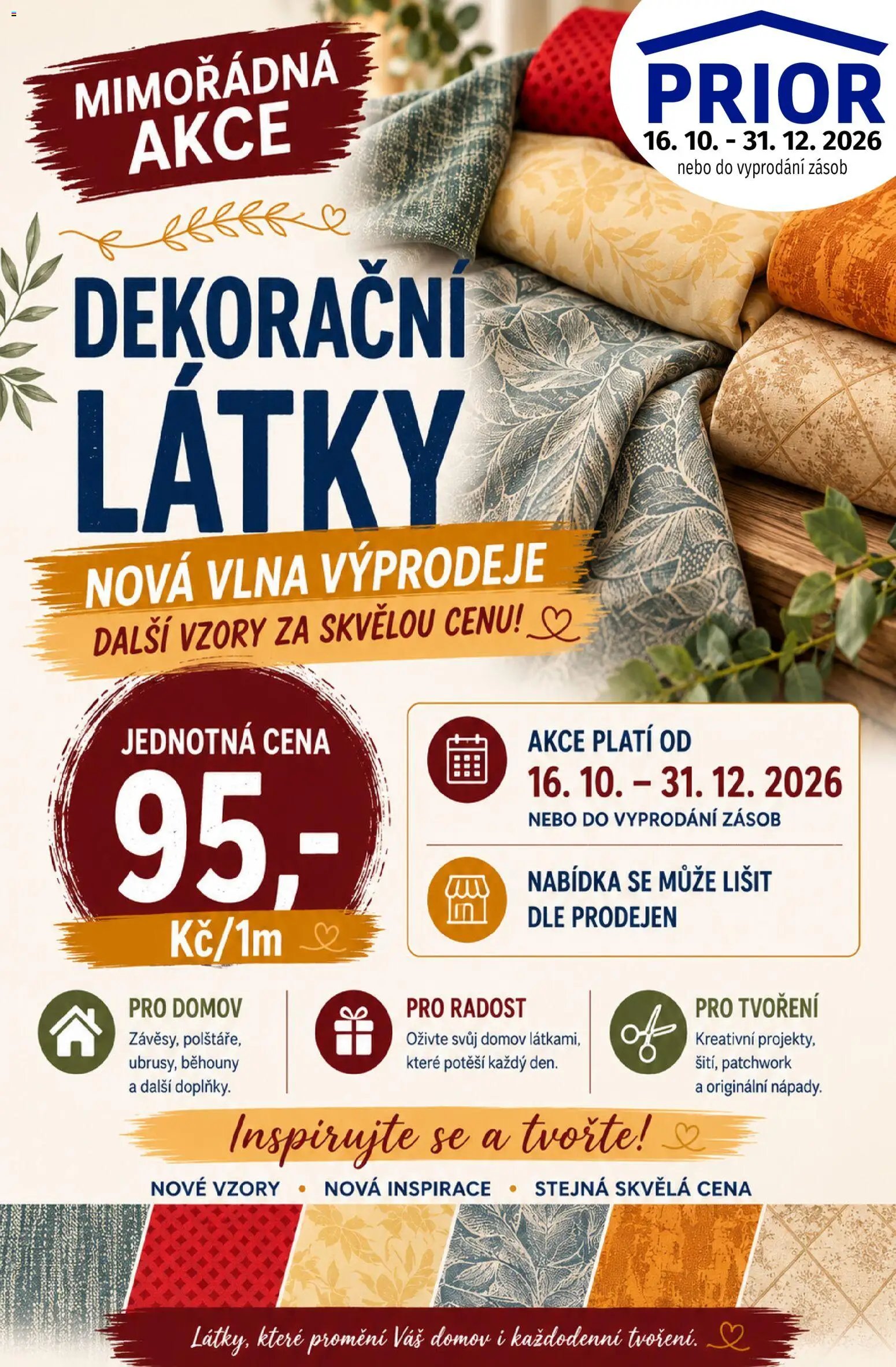 Prior - Dekorační Látky