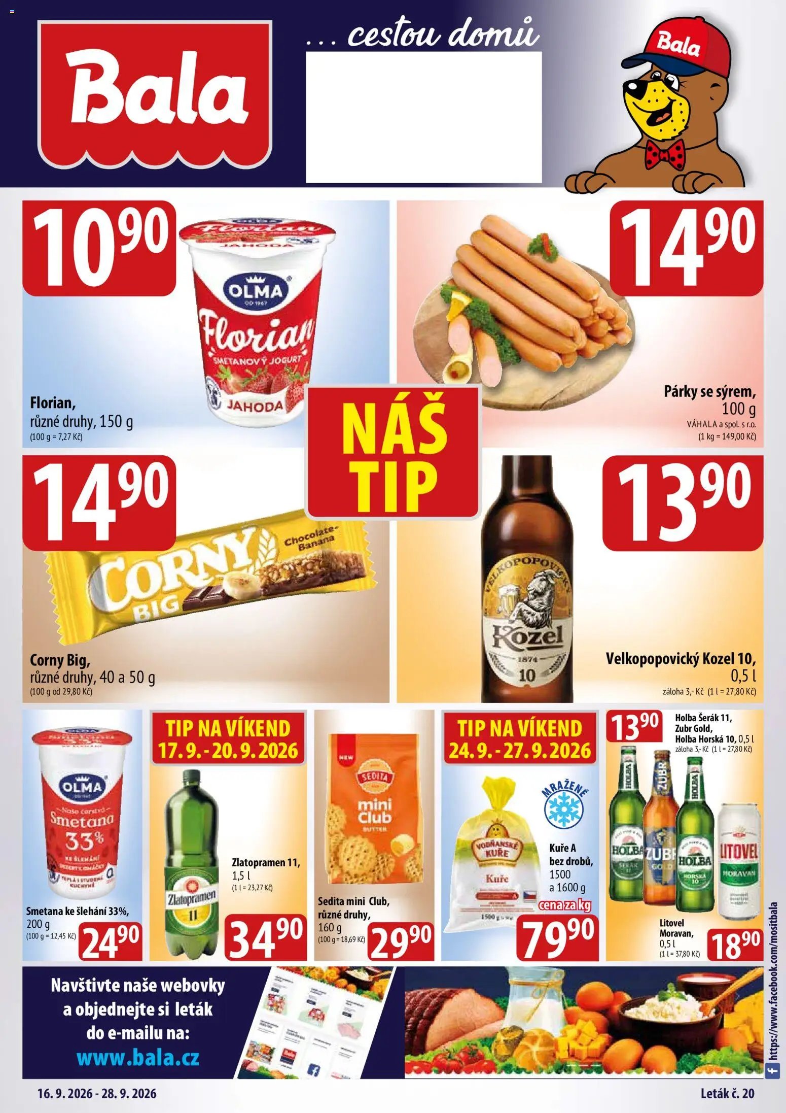 BALA velký leták Holba +