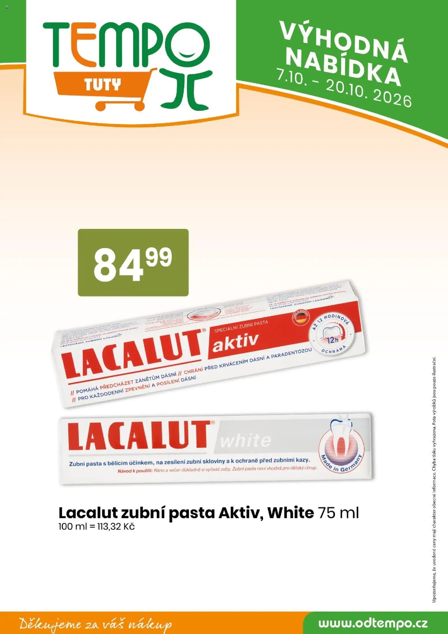 Tempo leták - Tuty