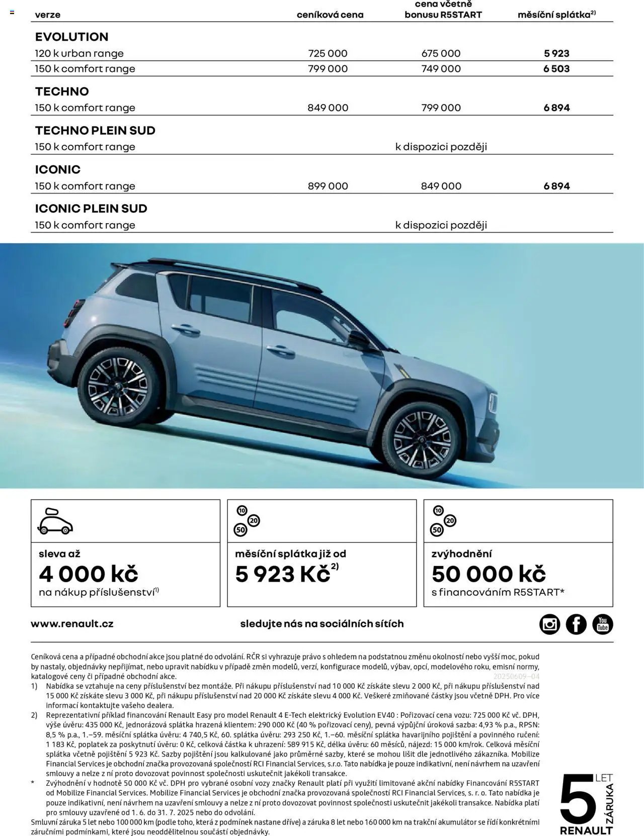 Renault katalog - Renault 4 E-Tech elektrický (2025-06-10 - 2026-03-31)