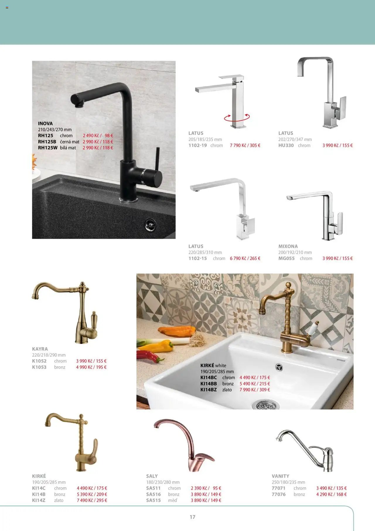 Sapho koupelny katalog - Kuchyňské dřezy a baterie (2022-07-29 - 2025-12-31)