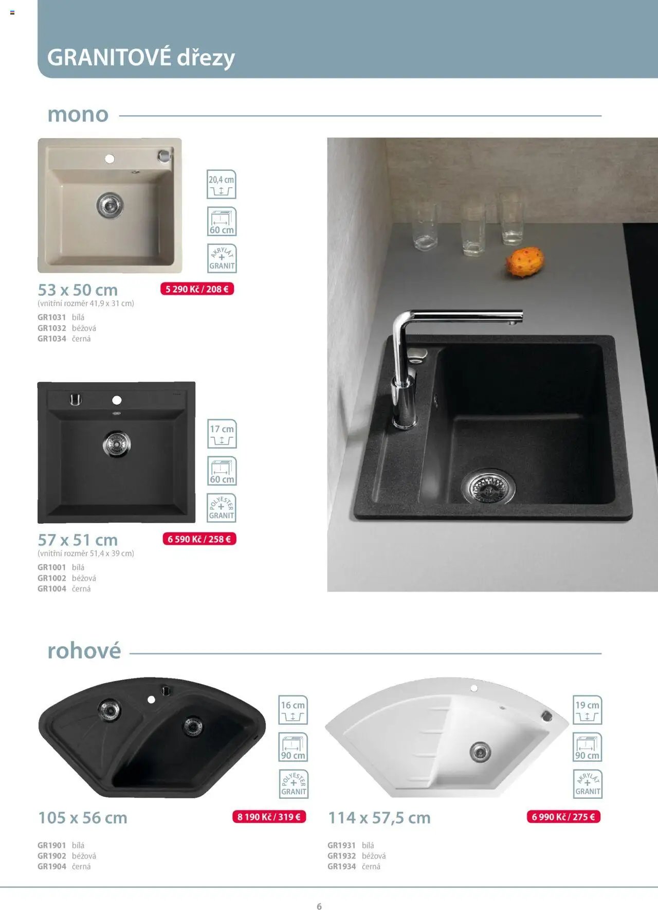 Sapho koupelny katalog - Kuchyňské dřezy a baterie (2022-07-29 - 2025-12-31)
