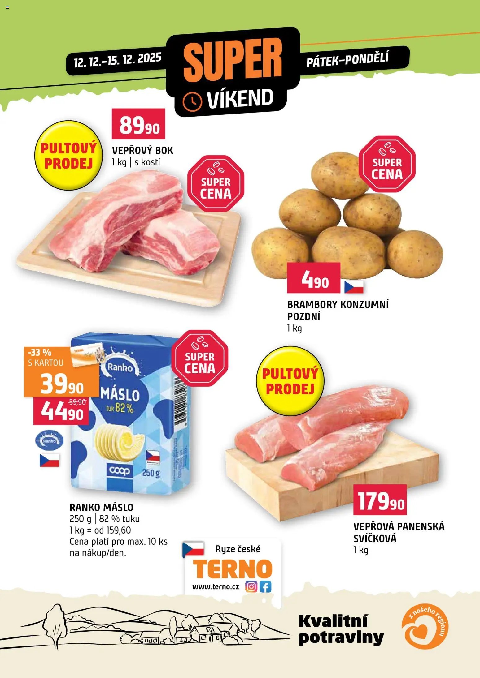 Terno leták - Super víkend (2025-12-12 - 2025-12-15)