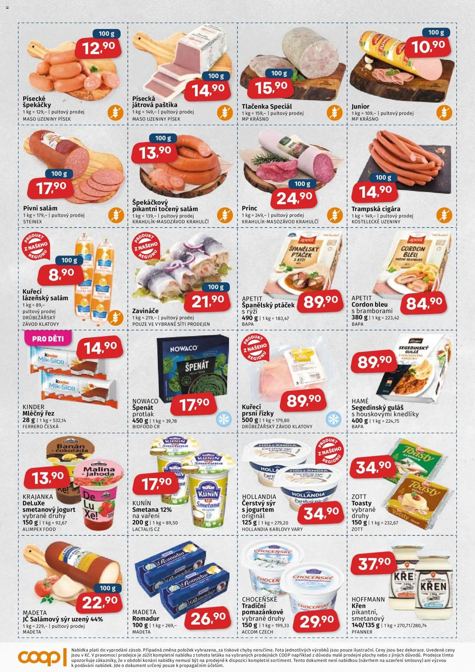 Coop leták - Západočeský region