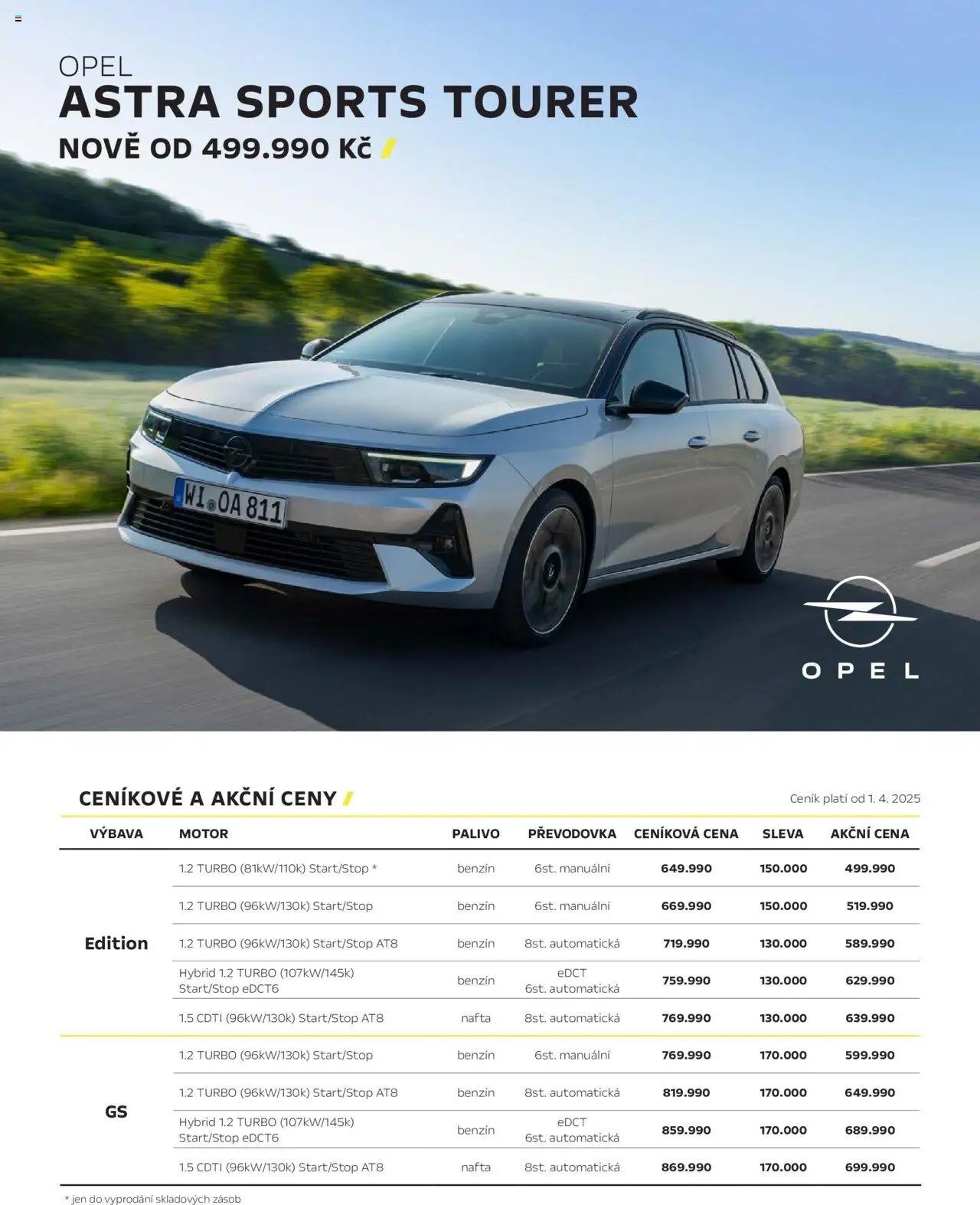 Opel katalog - Astra Sports Tourer (2025-04-25 - 2026-02-28)