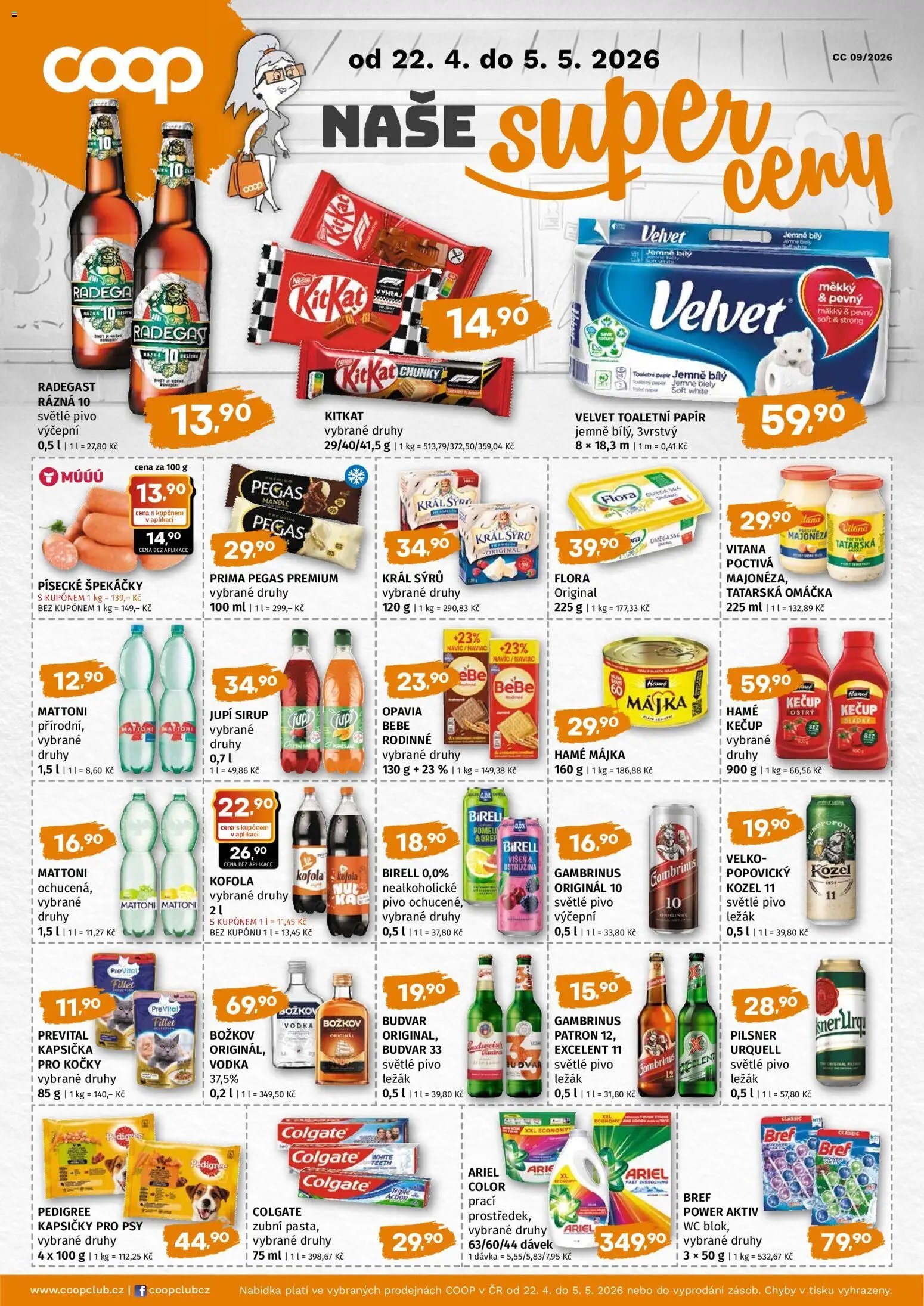 Terno leták - COOP naše super ceny (2026-04-22 - 2026-05-05)