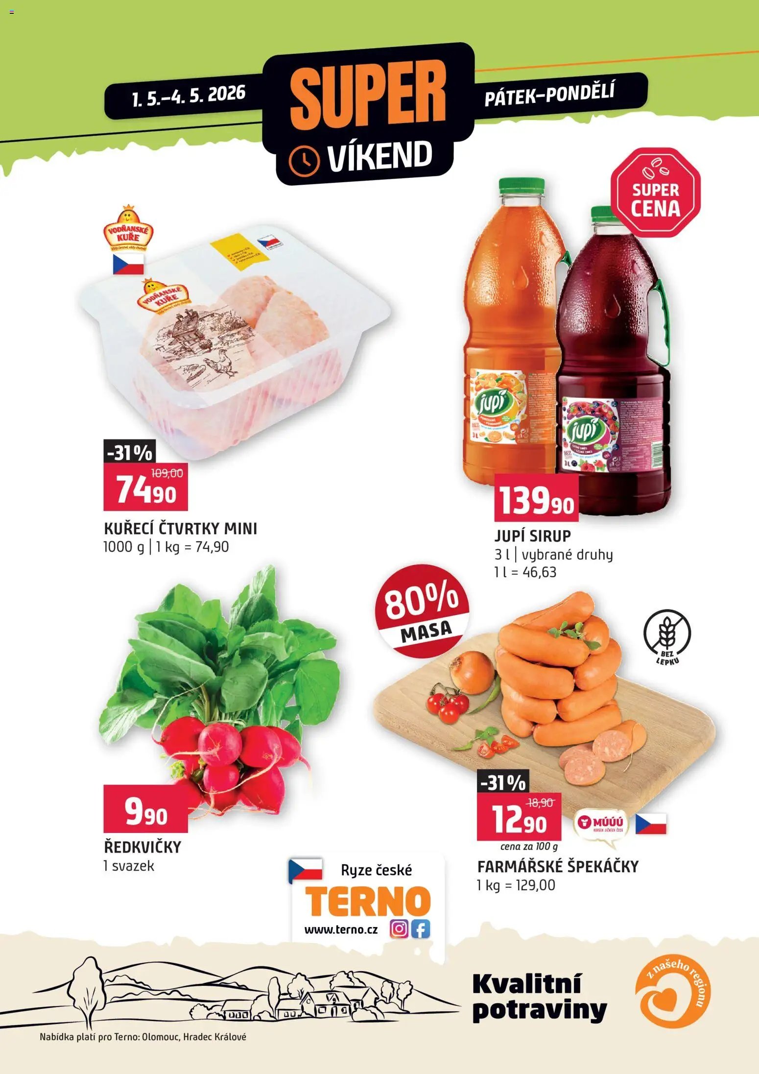 Terno leták - Super víkend (2026-05-01 - 2026-05-04)