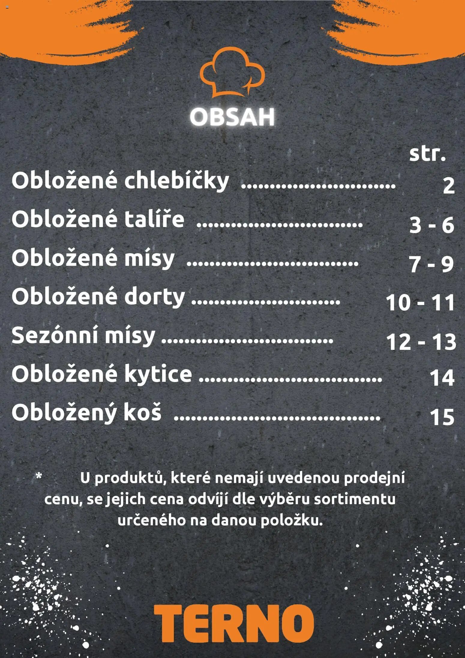 Terno leták - Grill Zlín – Studená kuchyně (2026-04-07 - 2026-12-31)