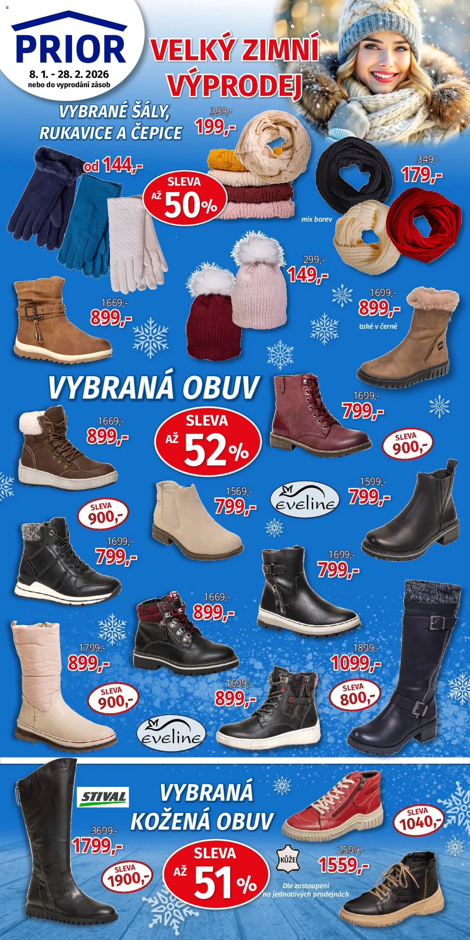 Prior - Akční Nabídka Obuvi (2026-01-08 - 2026-02-28)