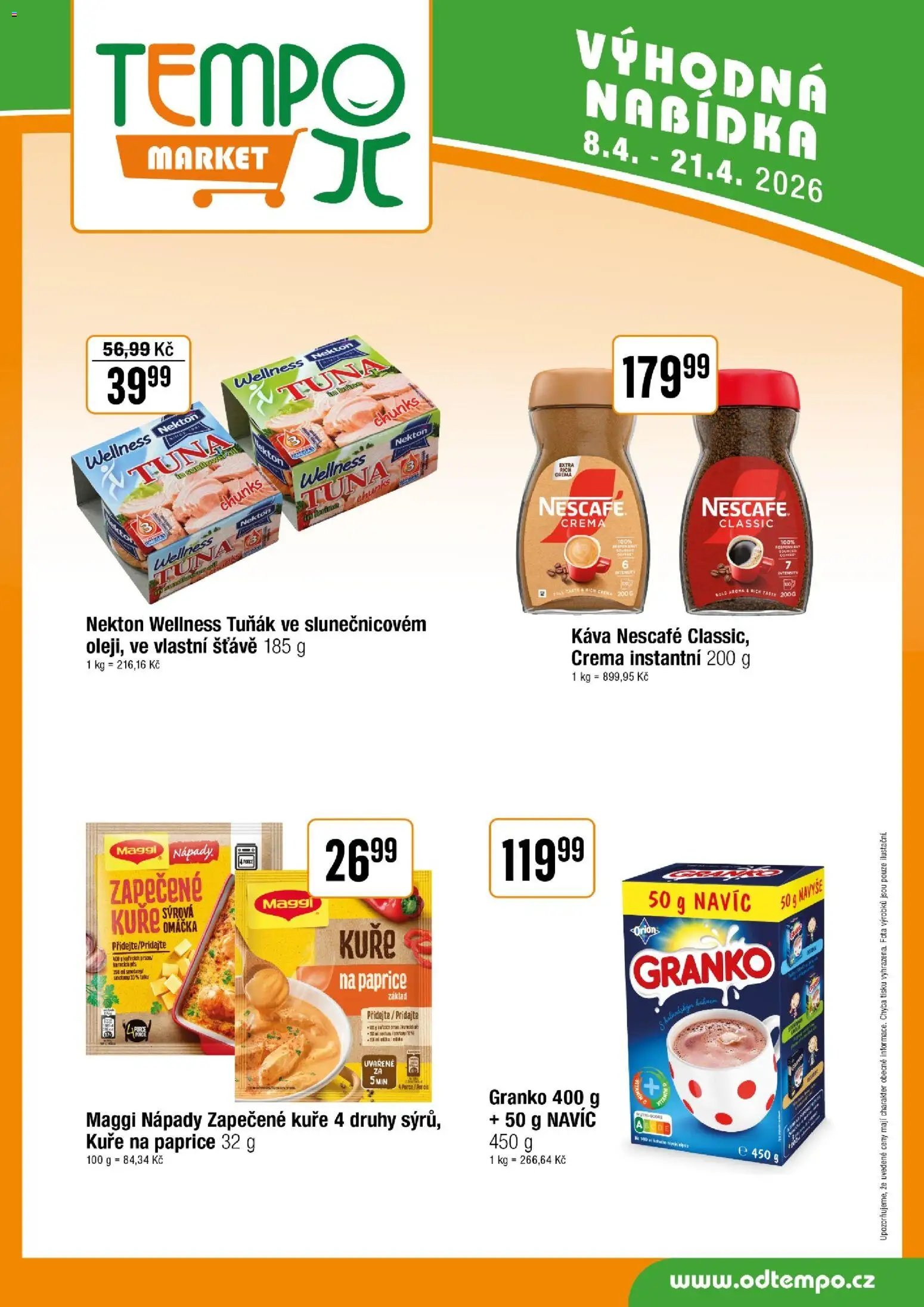 Tempo leták (2026-04-08 - 2026-04-21)
