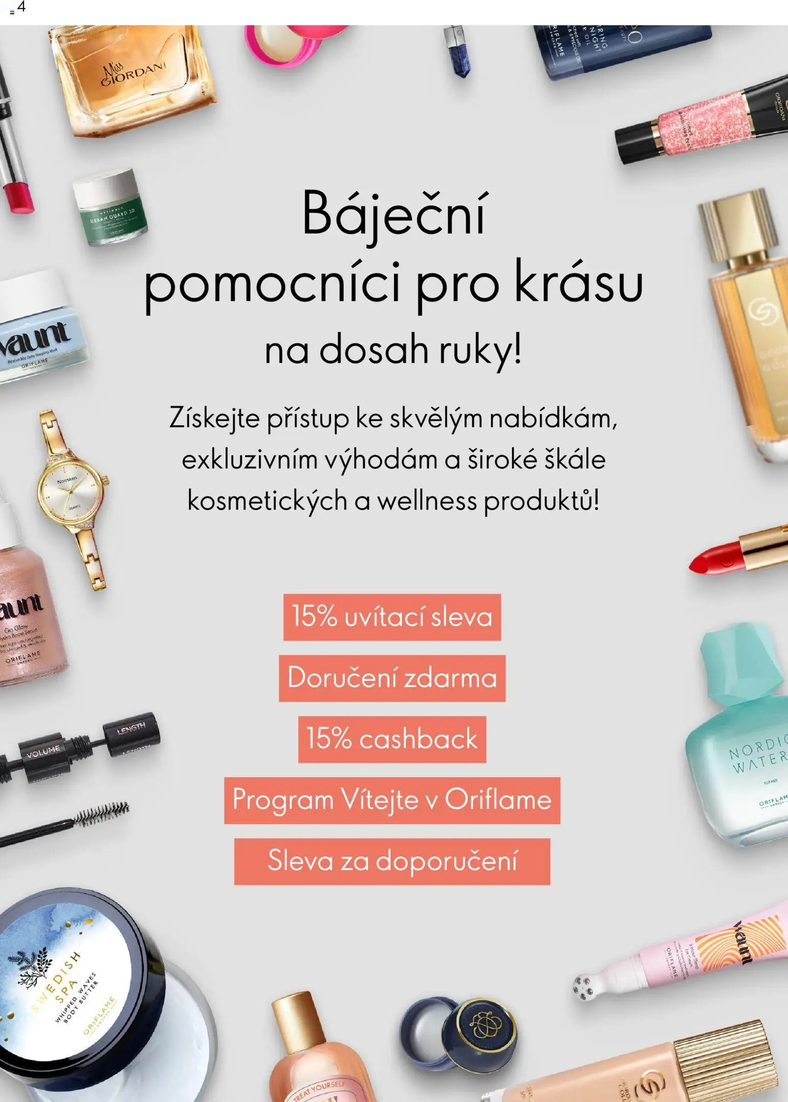 Oriflame katalog Plán odměn pro zákazníky