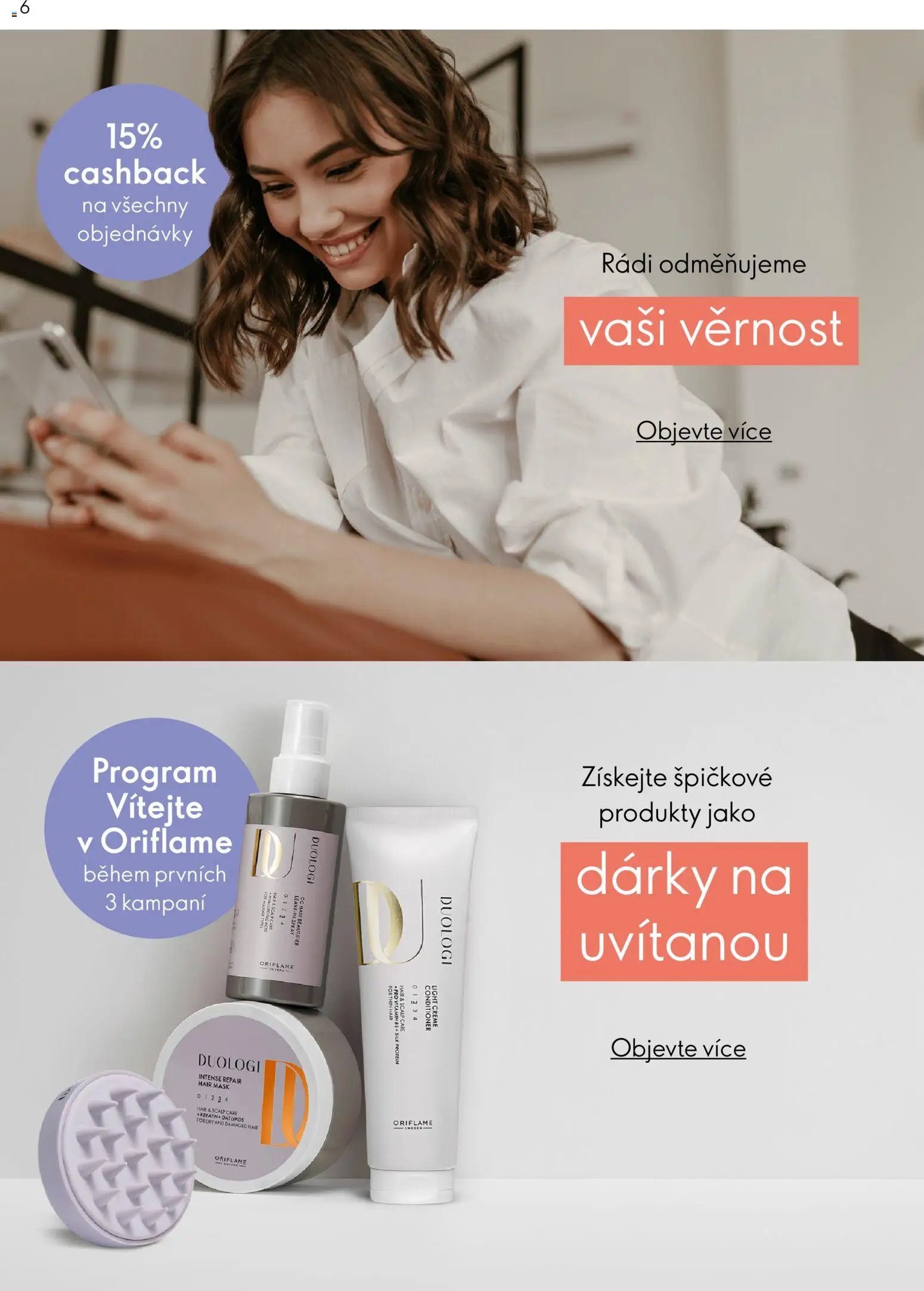 Oriflame katalog Plán odměn pro zákazníky