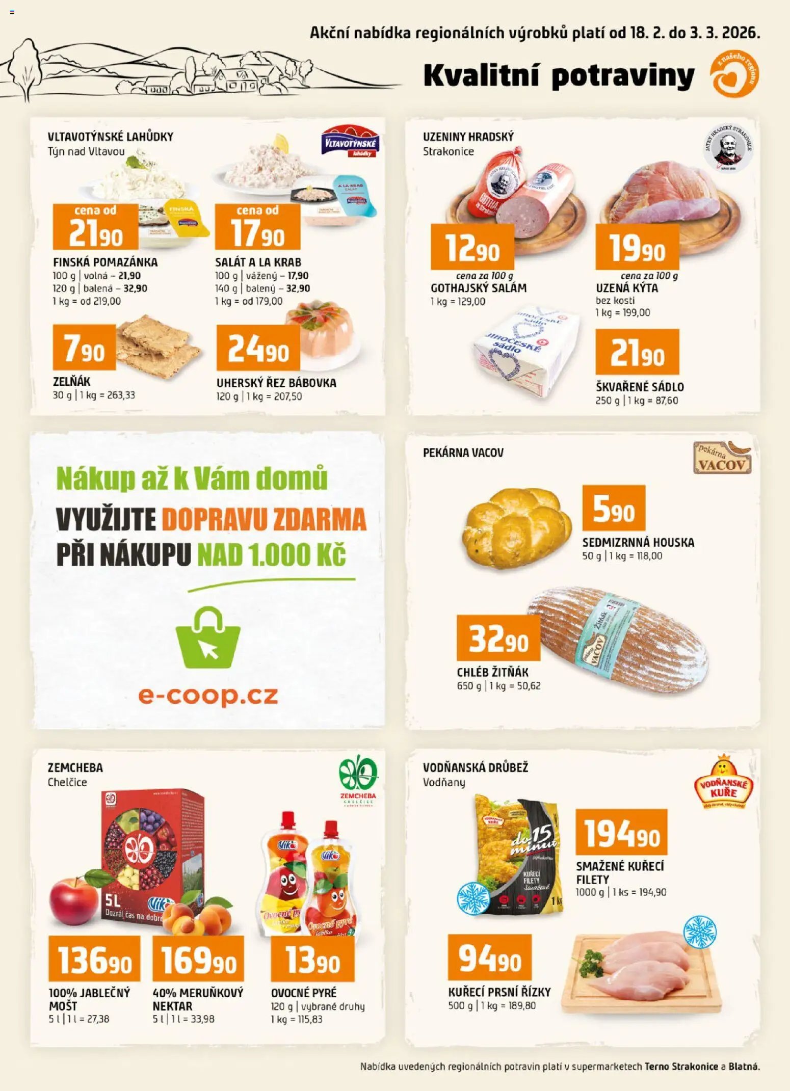 Terno leták - Blatná, Strakonice (2026-02-18 - 2026-03-03)