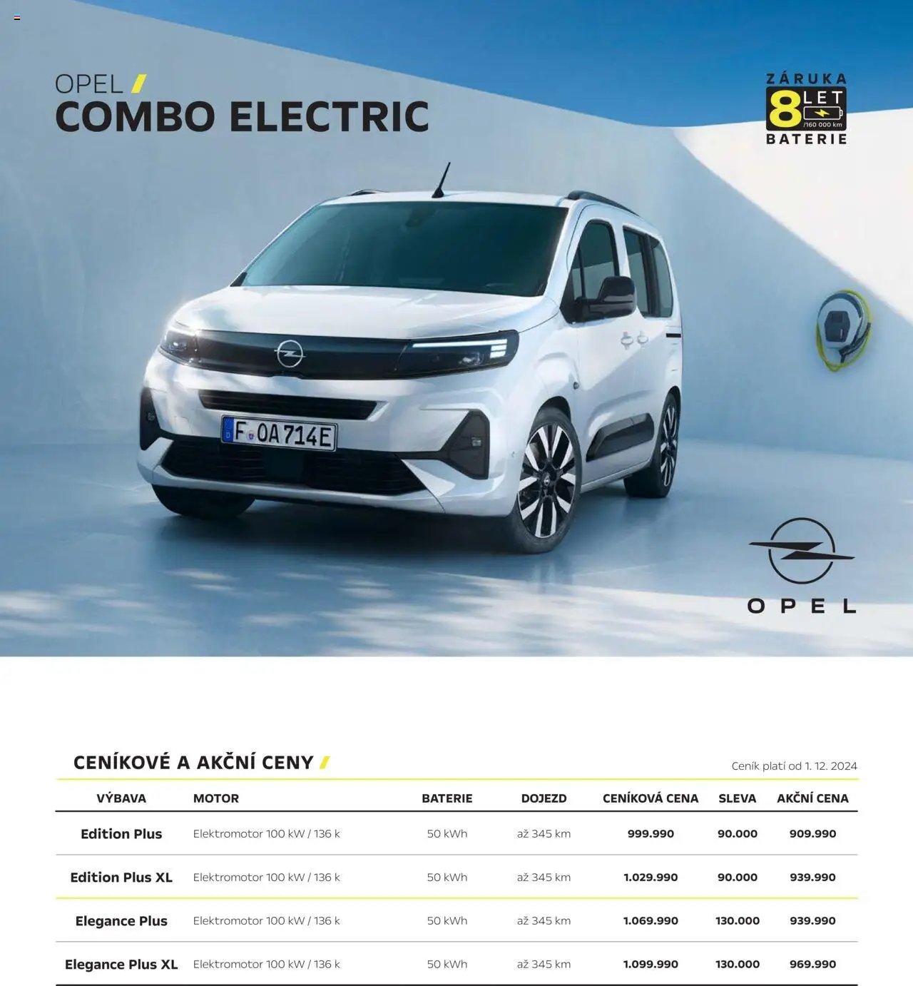 Opel katalog - Combo Electric (2025-03-01 - 2026-02-28)