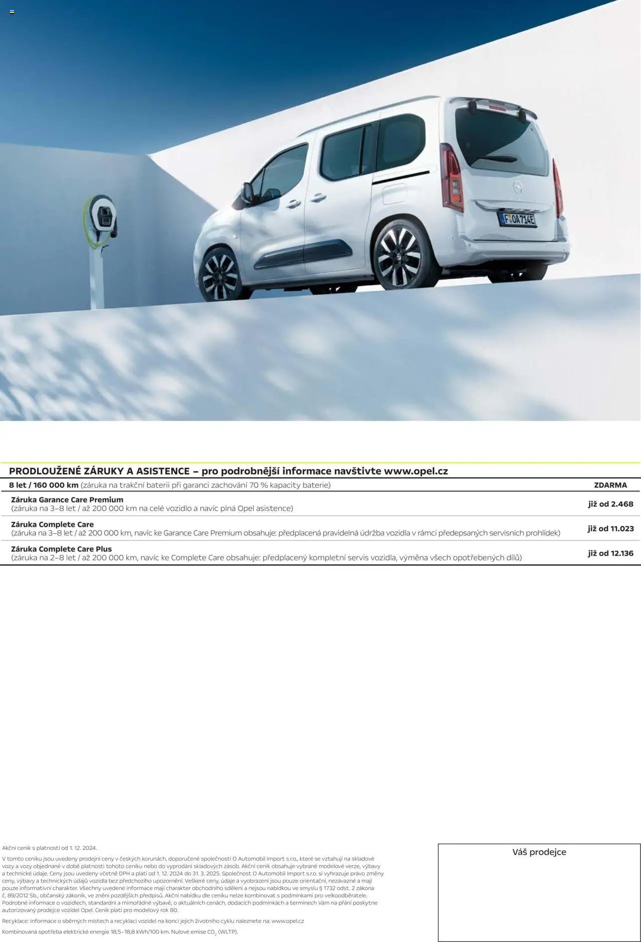 Opel katalog - Combo Electric (2025-03-01 - 2026-02-28)