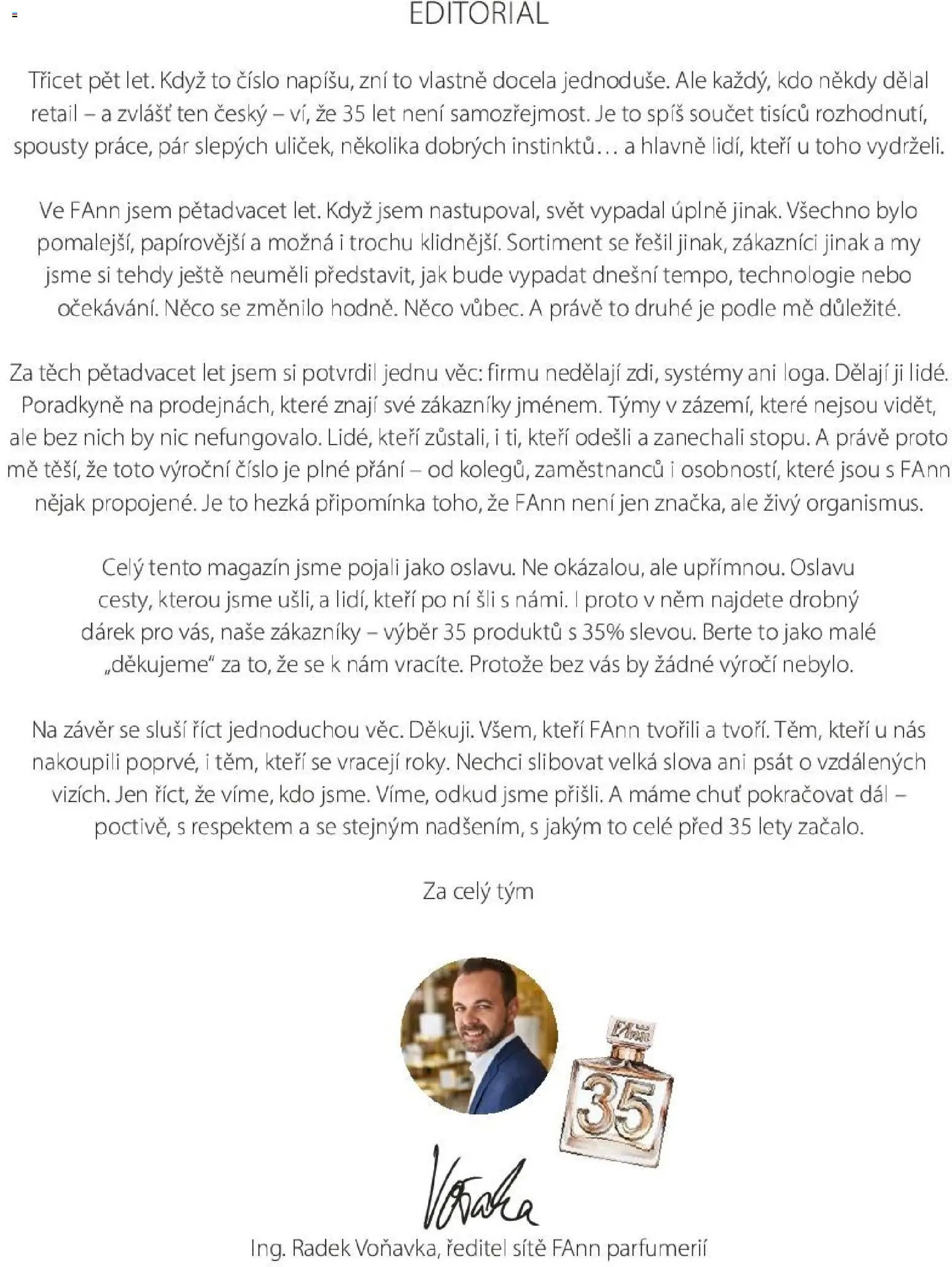 FAnn parfumerie katalog Jaro 2025