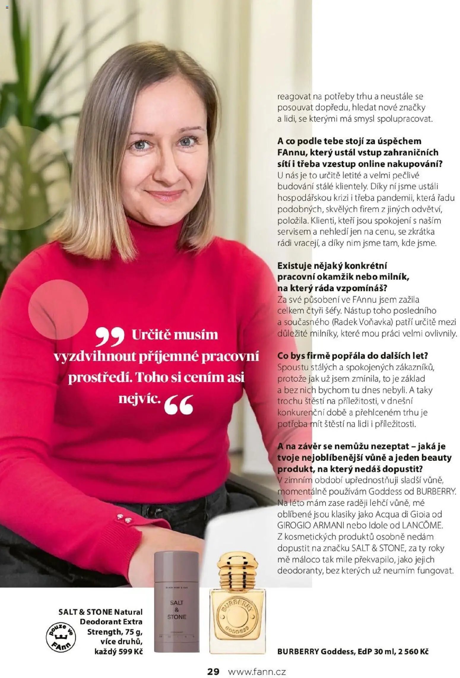 FAnn parfumerie katalog Jaro 2025