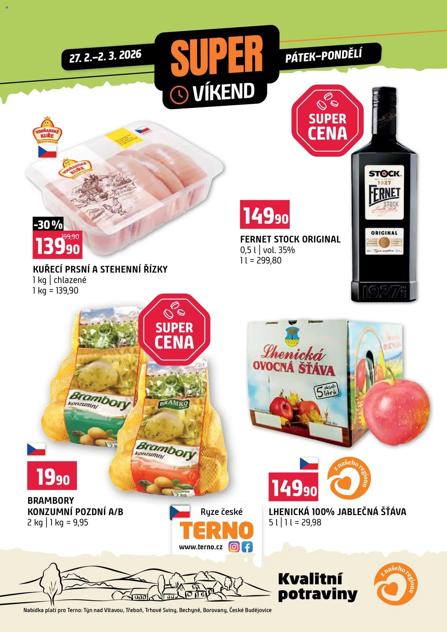 Terno leták - Super víkend (2026-02-27 - 2026-03-02)