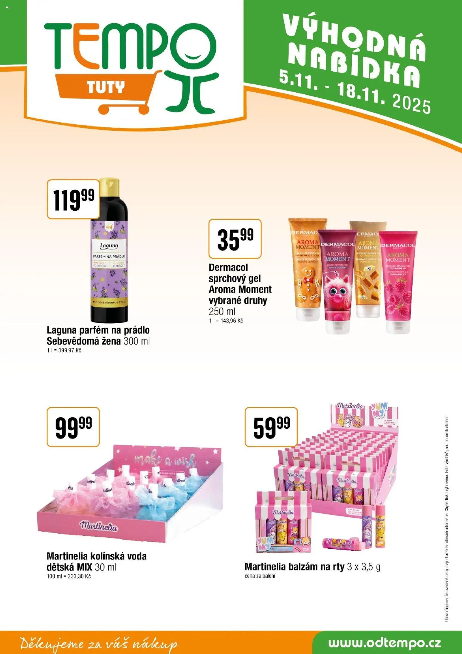 Tempo leták - Tuty (2025-11-05 - 2025-11-18)