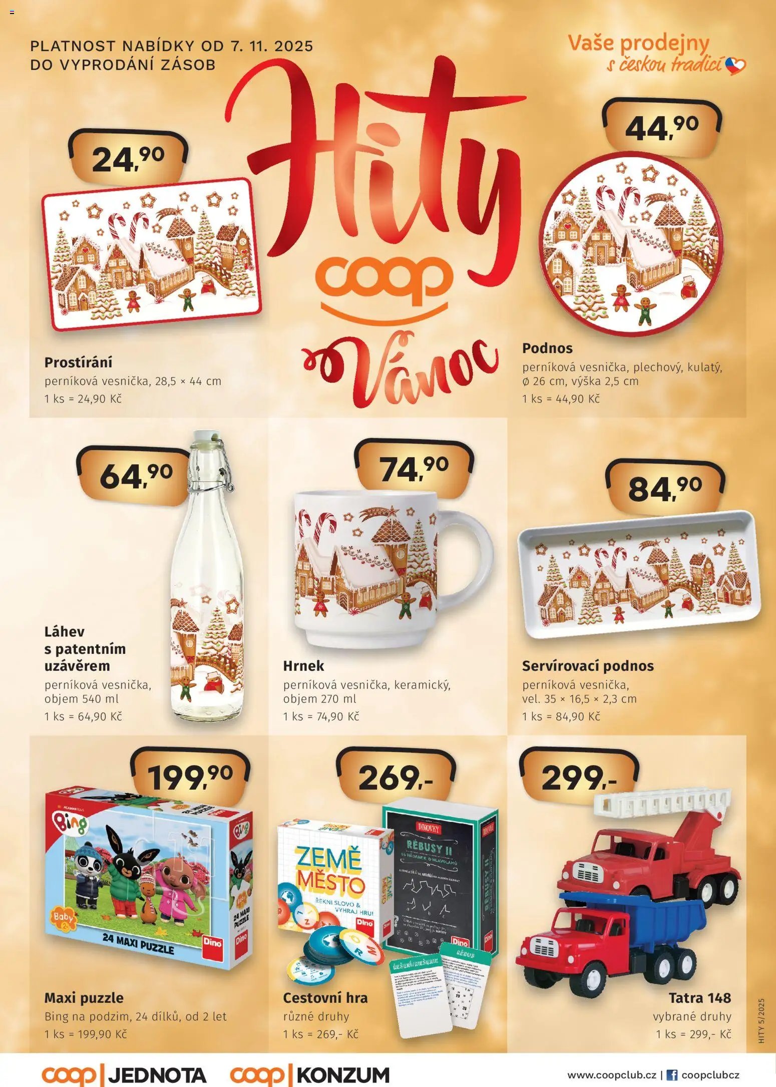 Coop leták - Hity Vánoce  (2025-11-07 - 2025-12-24)
