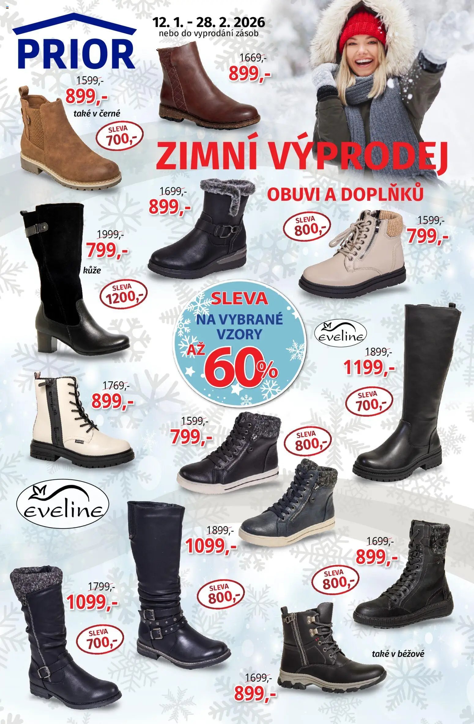 Prior - Akční Nabídka Obuvi (2026-01-12 - 2026-02-28)