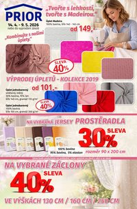 Prior - Akční Nabídka Oděvních Látek A Bytového Textilu (2026-04-14 - 2026-05-09)