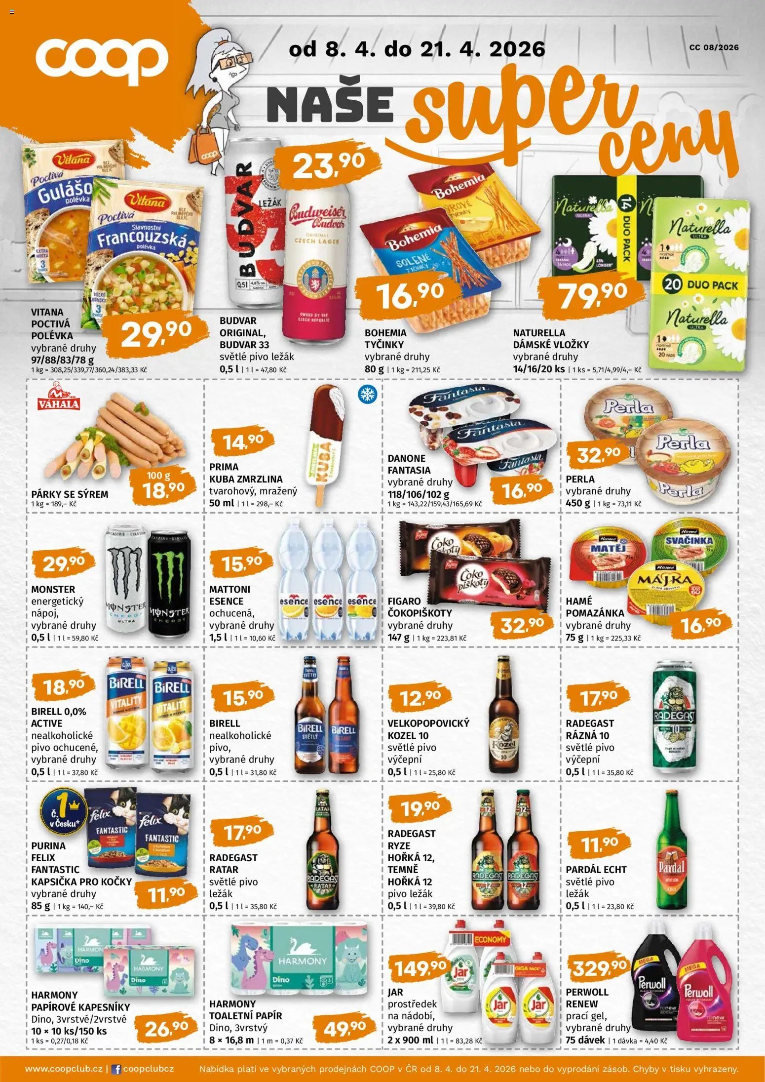 Coop leták - Super cena (2026-04-08 - 2026-04-21)