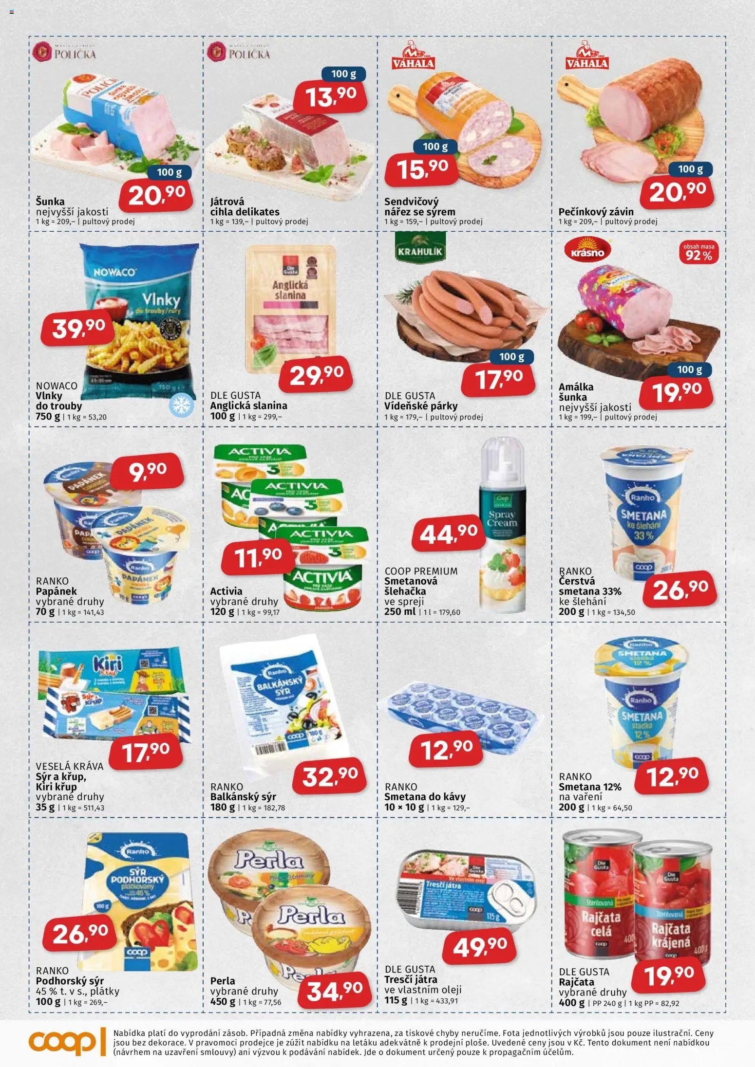 Coop leták - Východočeský region