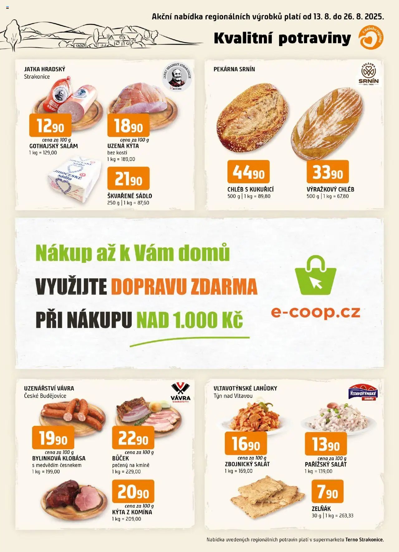 Terno leták - Strakonice (2025-08-13 - 2025-08-19)