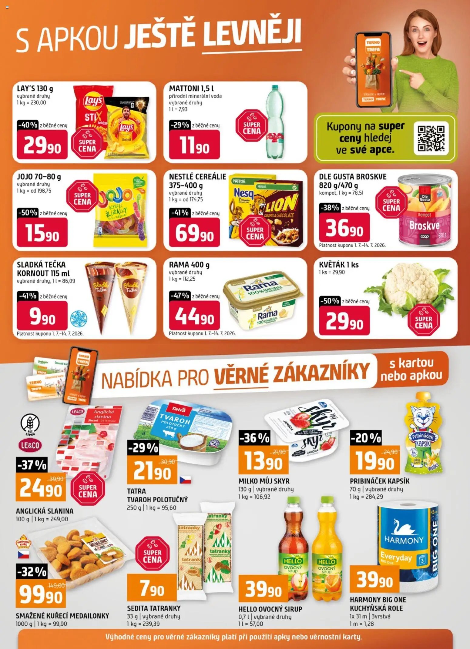 Terno leták - Nabídka pro věrné zákazníky