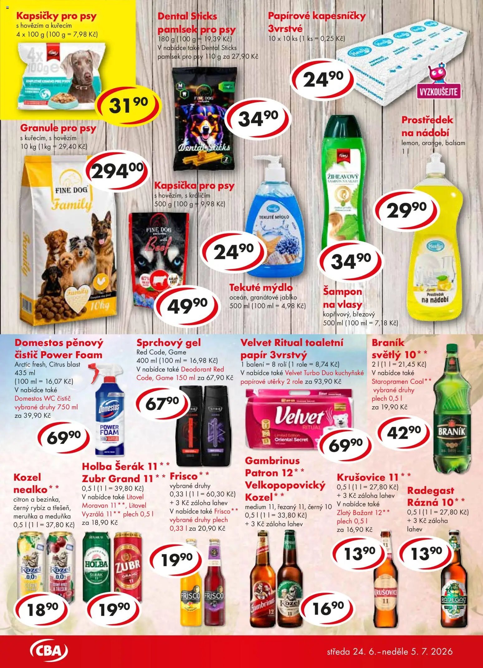 CBA leták