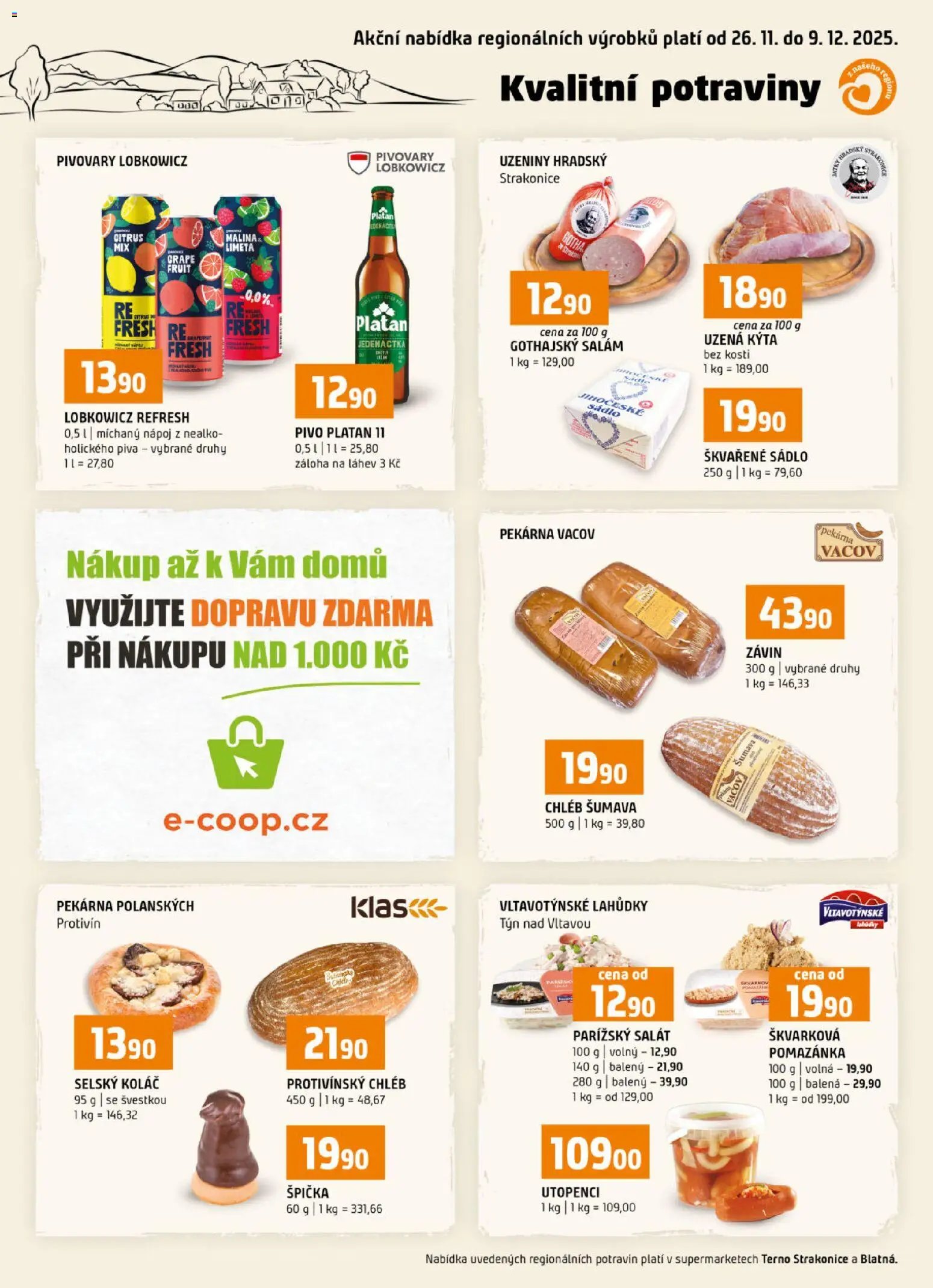 Terno leták - Blatná, Strakonice (2025-11-26 - 2025-12-02)