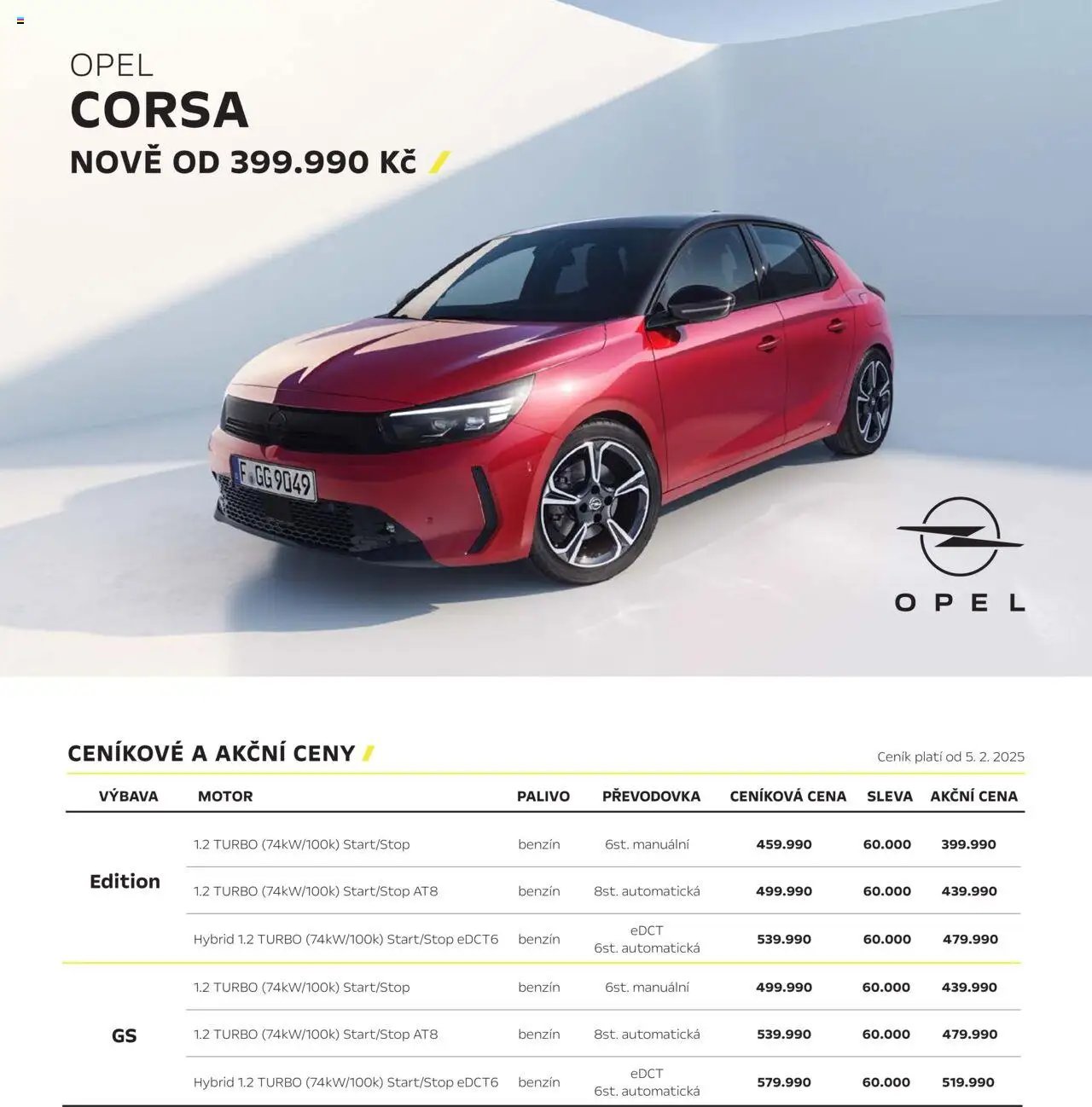 Opel katalog - Corsa (2025-03-01 - 2026-02-28)