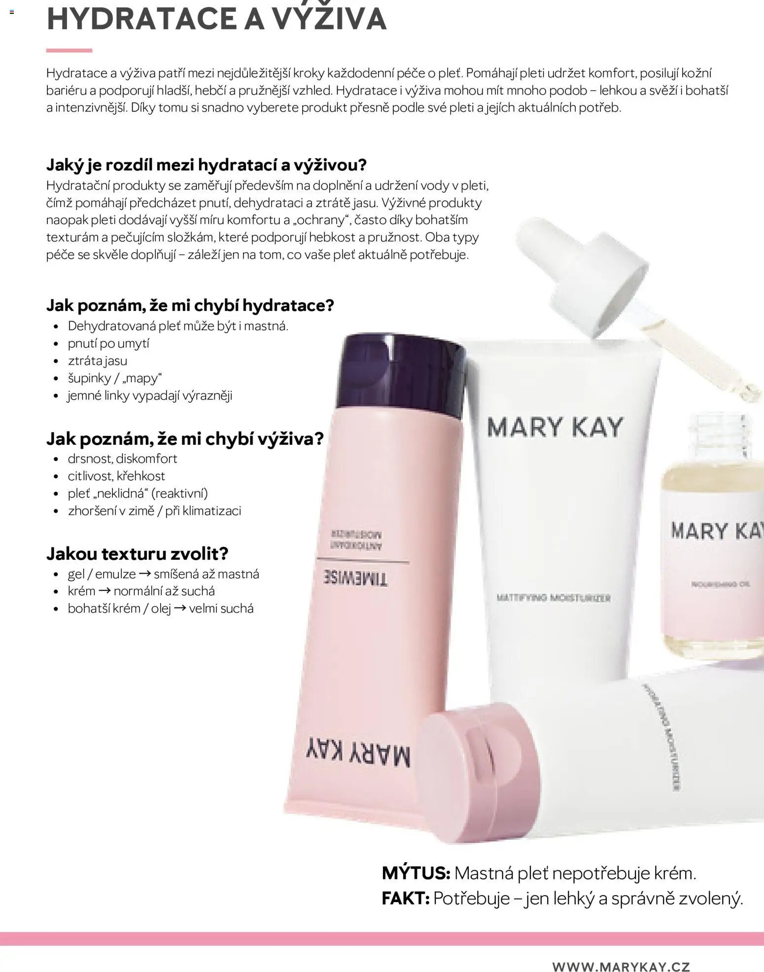 Mary Kay katalog - Průvodce péčí o pleť