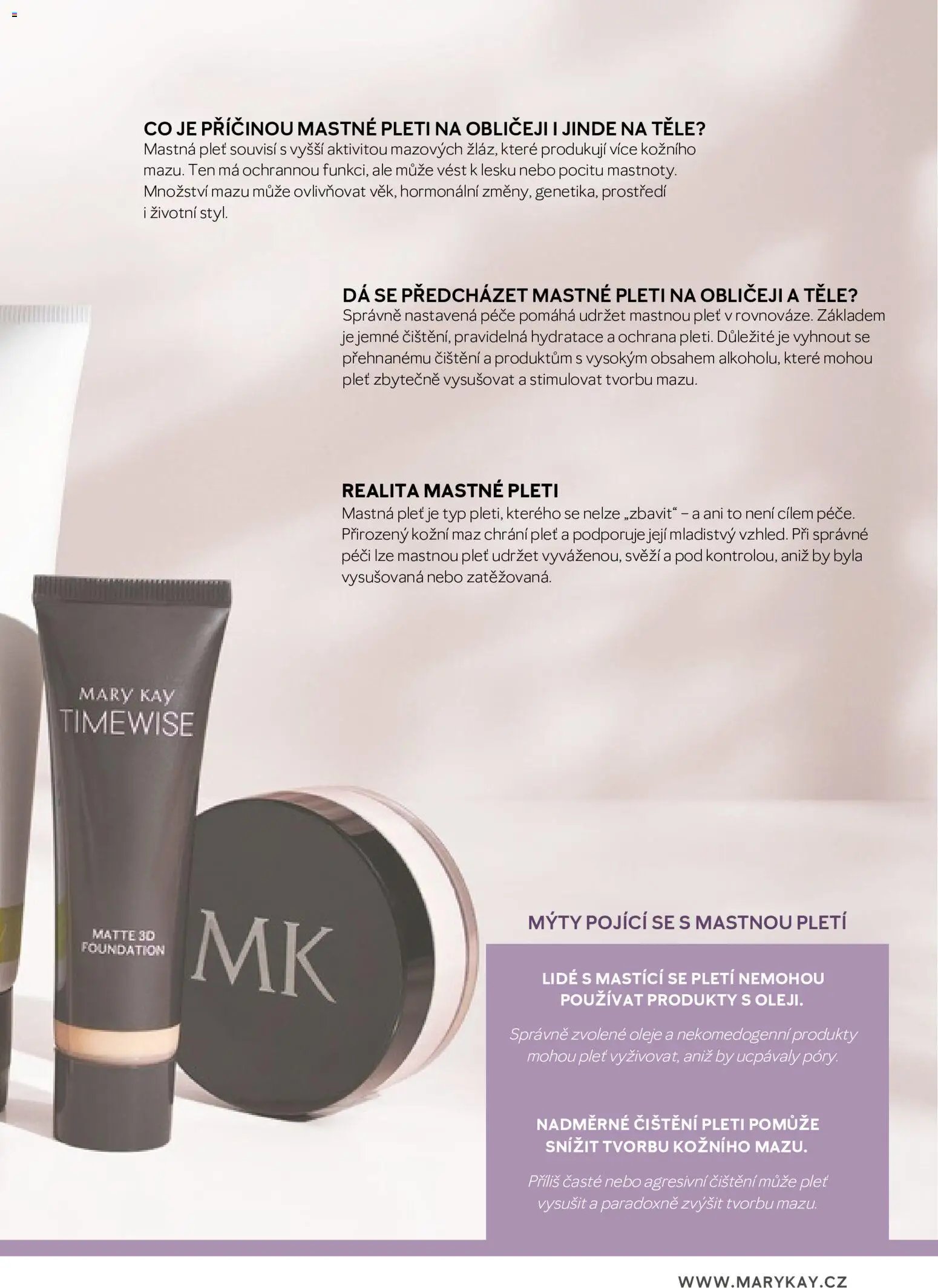 Mary Kay katalog - Průvodce péčí o pleť