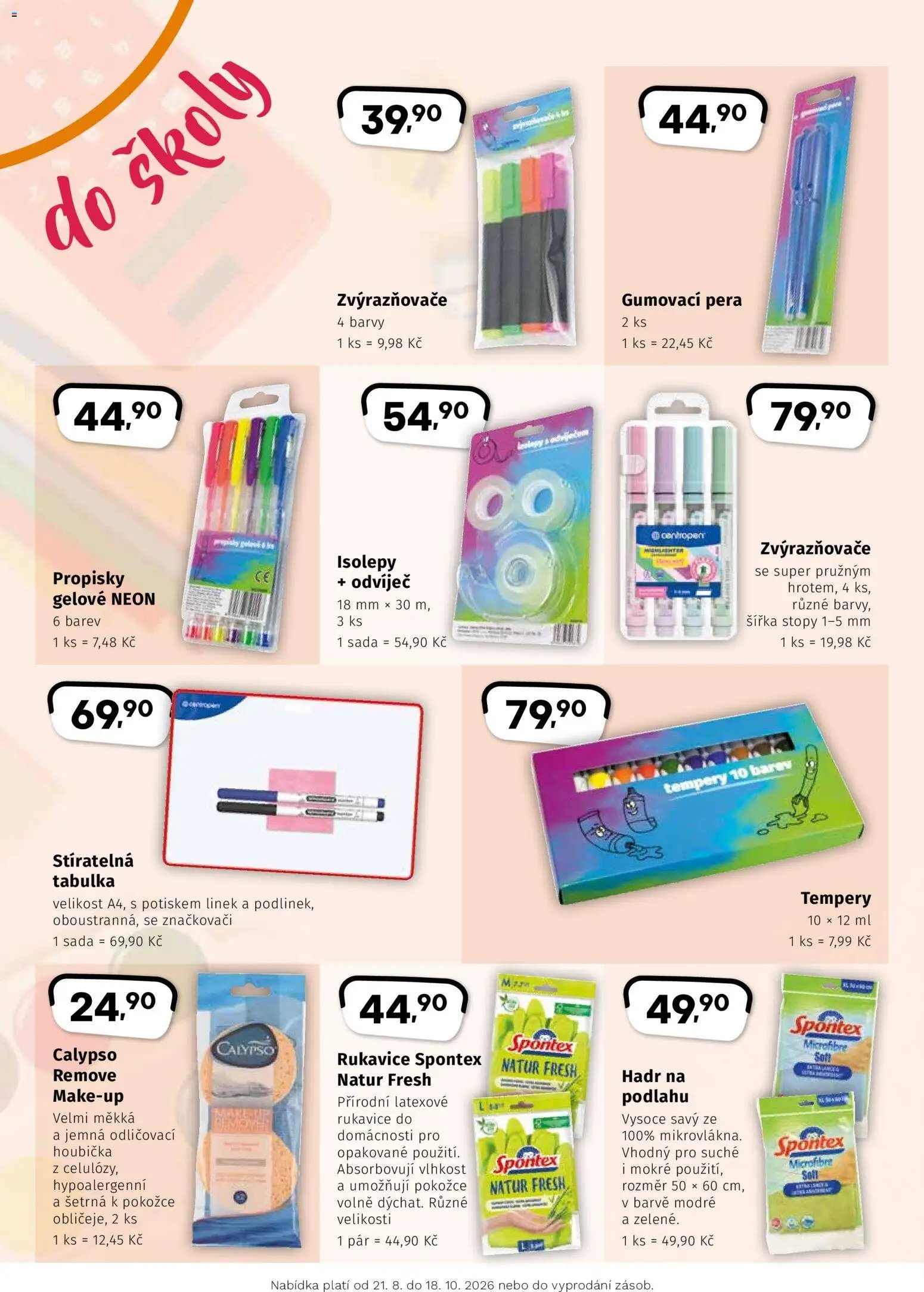 Coop leták - Hity škola + podzim