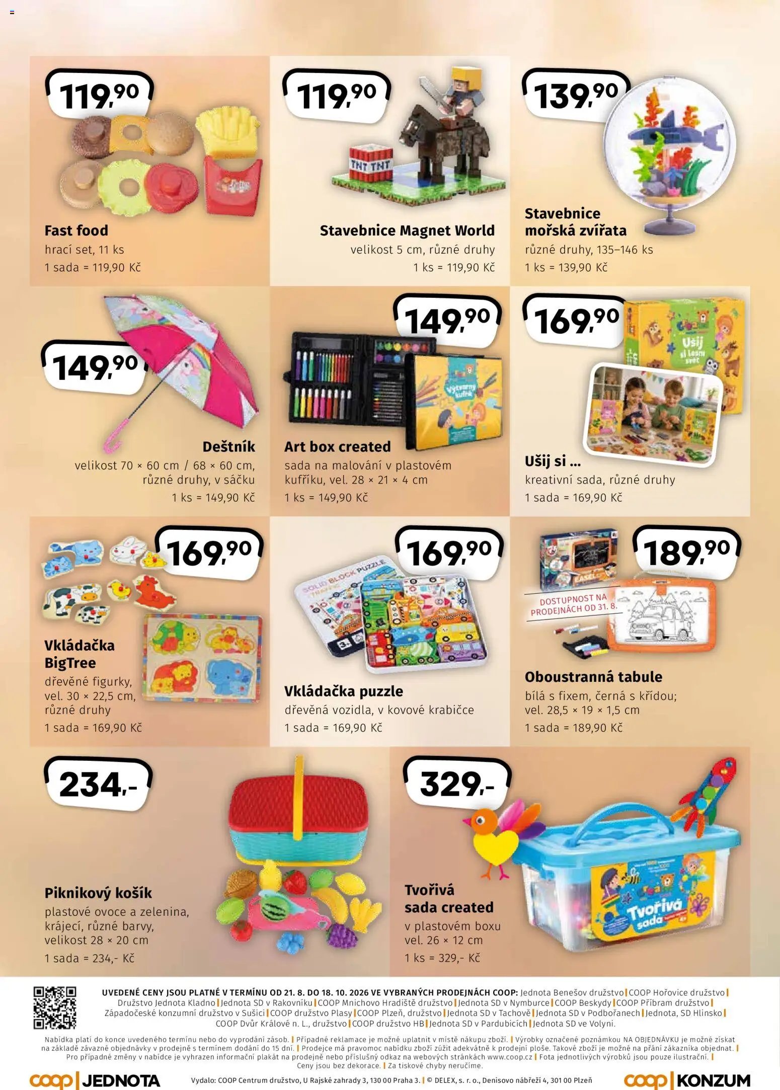 Coop leták - Hity škola + podzim