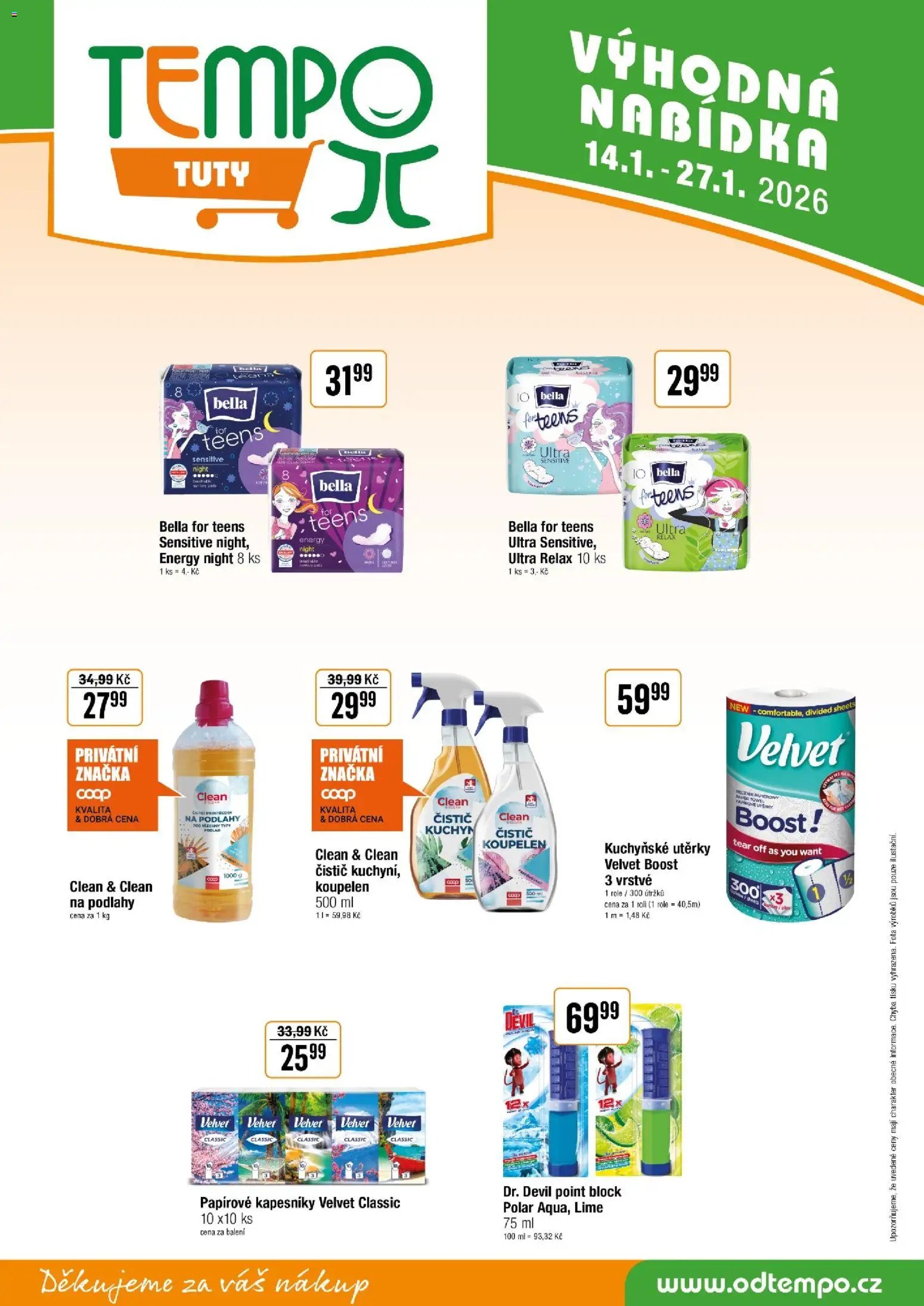 Tempo leták - Tuty (2026-01-14 - 2026-01-27)