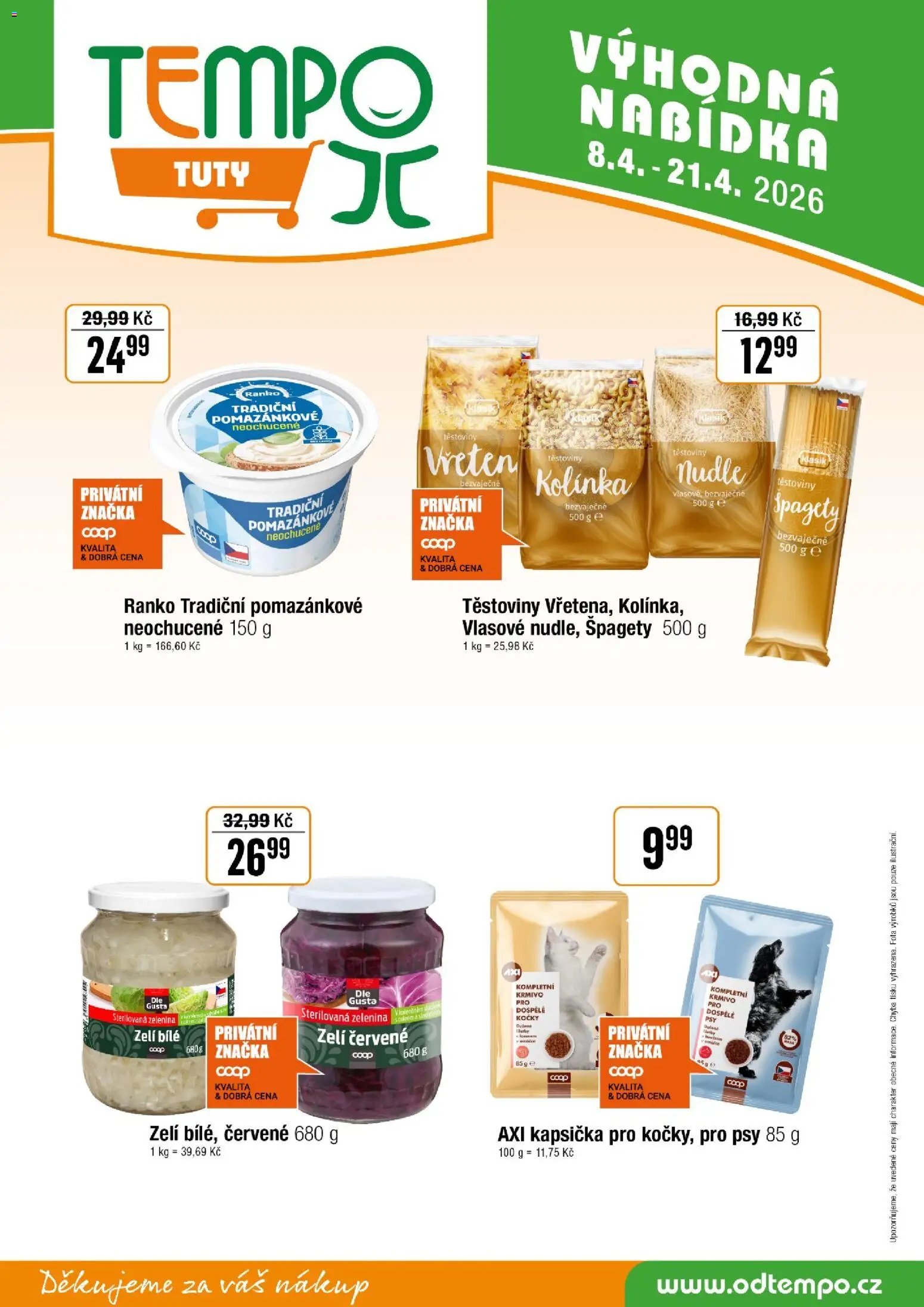 Tempo leták - Tuty (2026-04-08 - 2026-04-21)