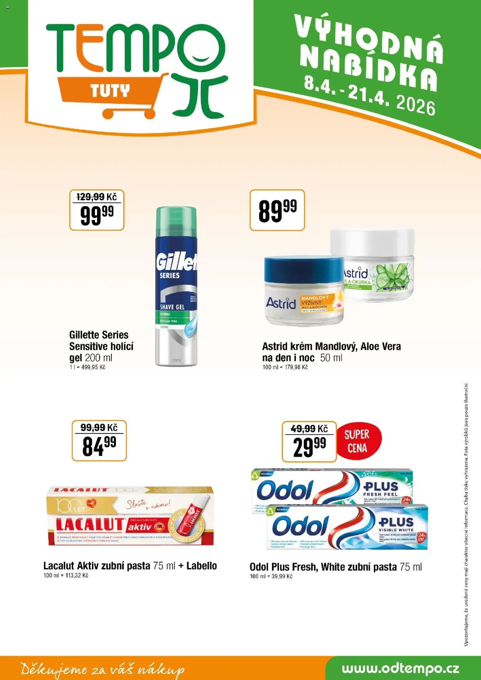 Tempo leták - Tuty (2026-04-08 - 2026-04-21)