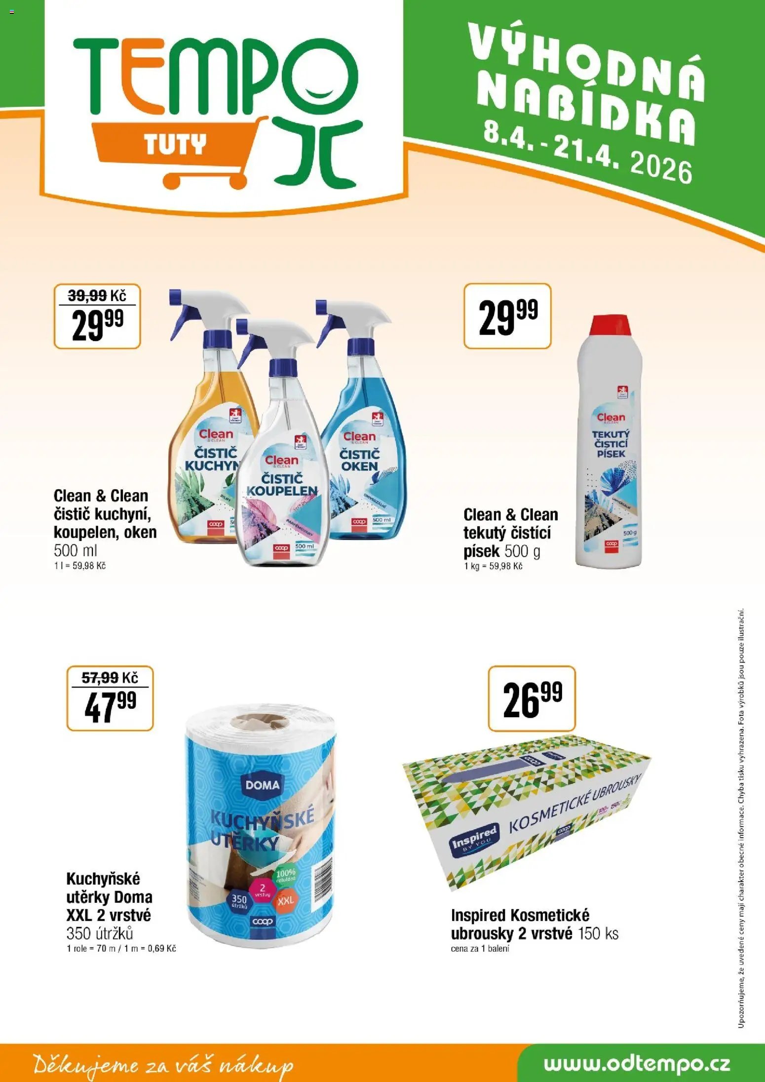 Tempo leták - Tuty (2026-04-08 - 2026-04-21)