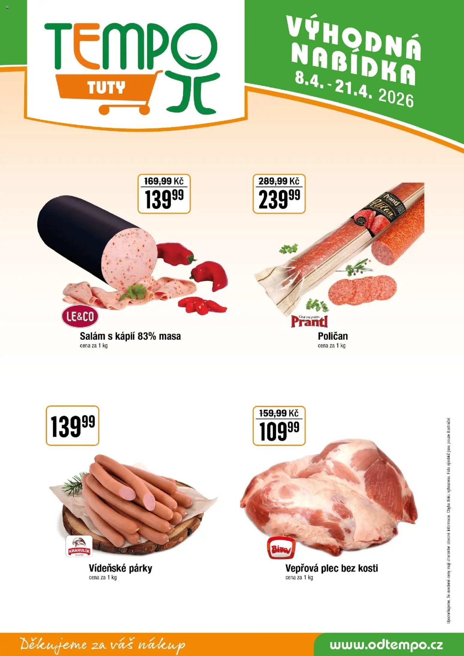 Tempo leták - Tuty (2026-04-08 - 2026-04-21)