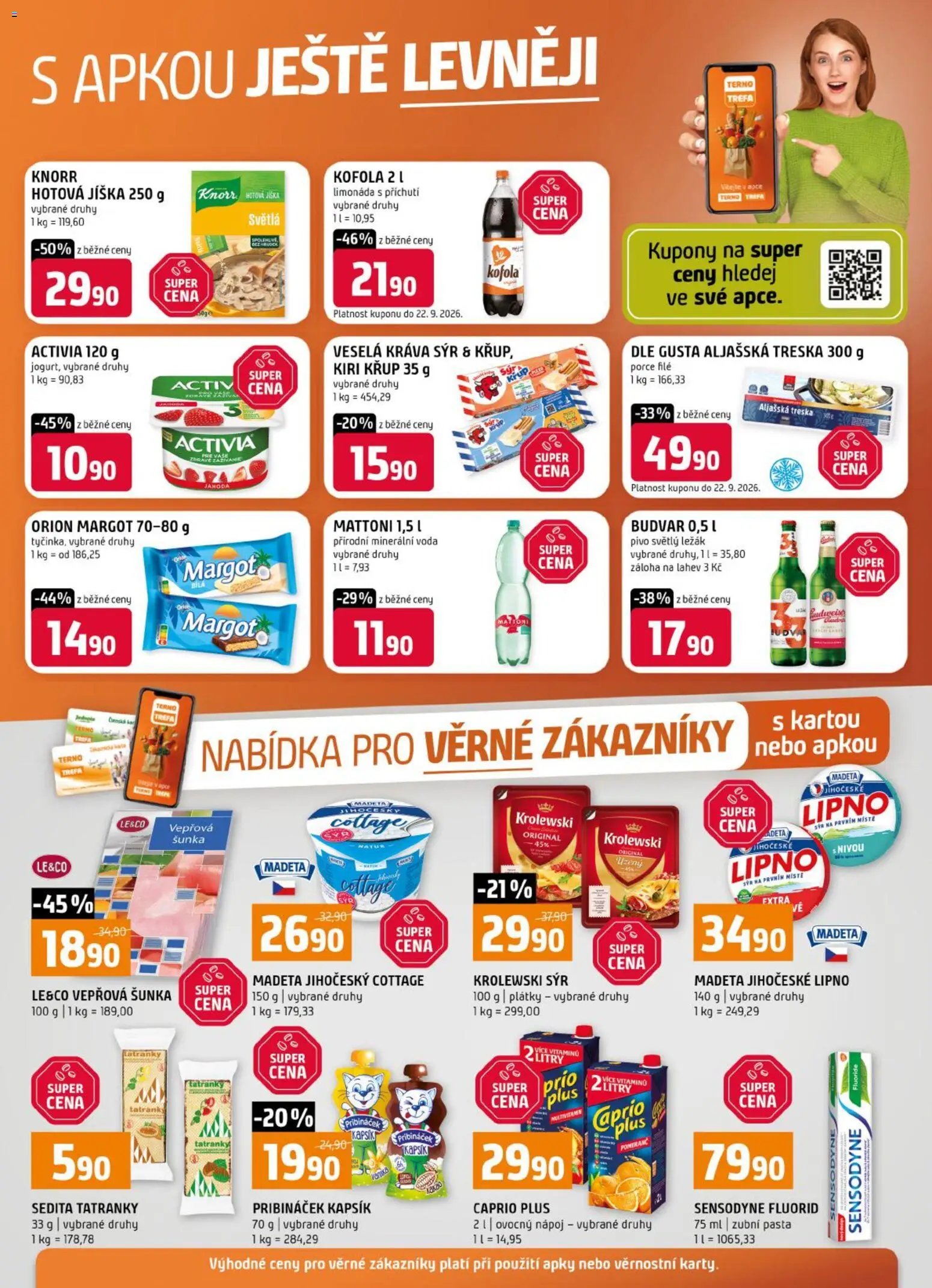Terno leták - Nabídka pro věrné zákazníky