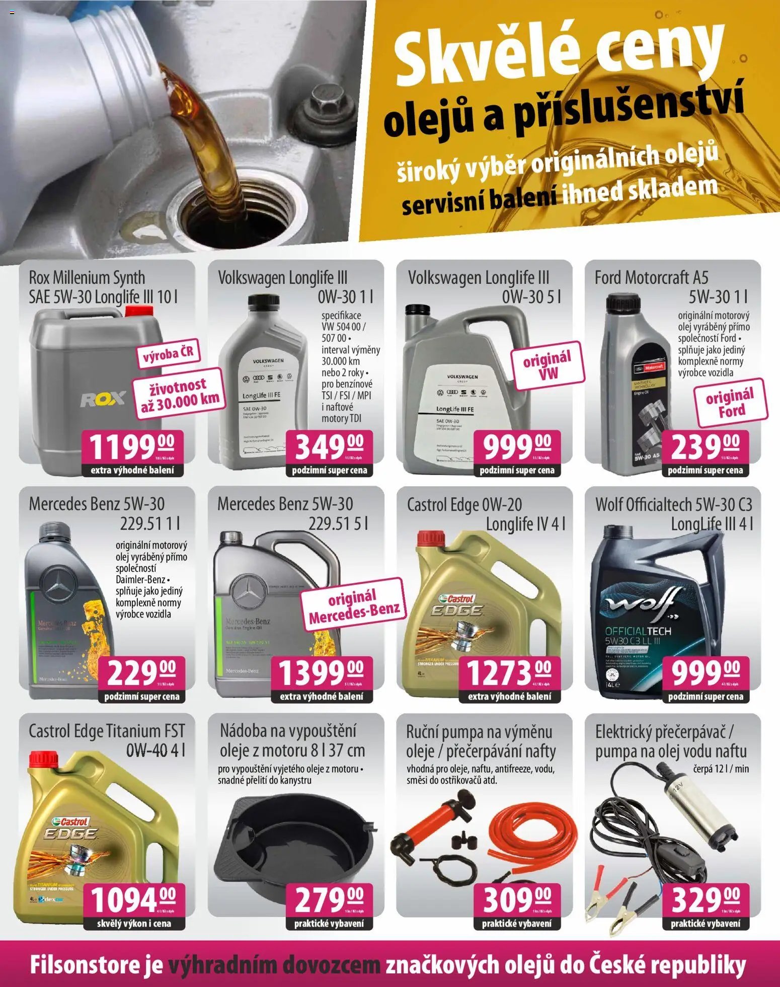 FILSON Store - Lepší ceny autopříslušenství nehledejte! (2025-10-23 - 2025-11-14)