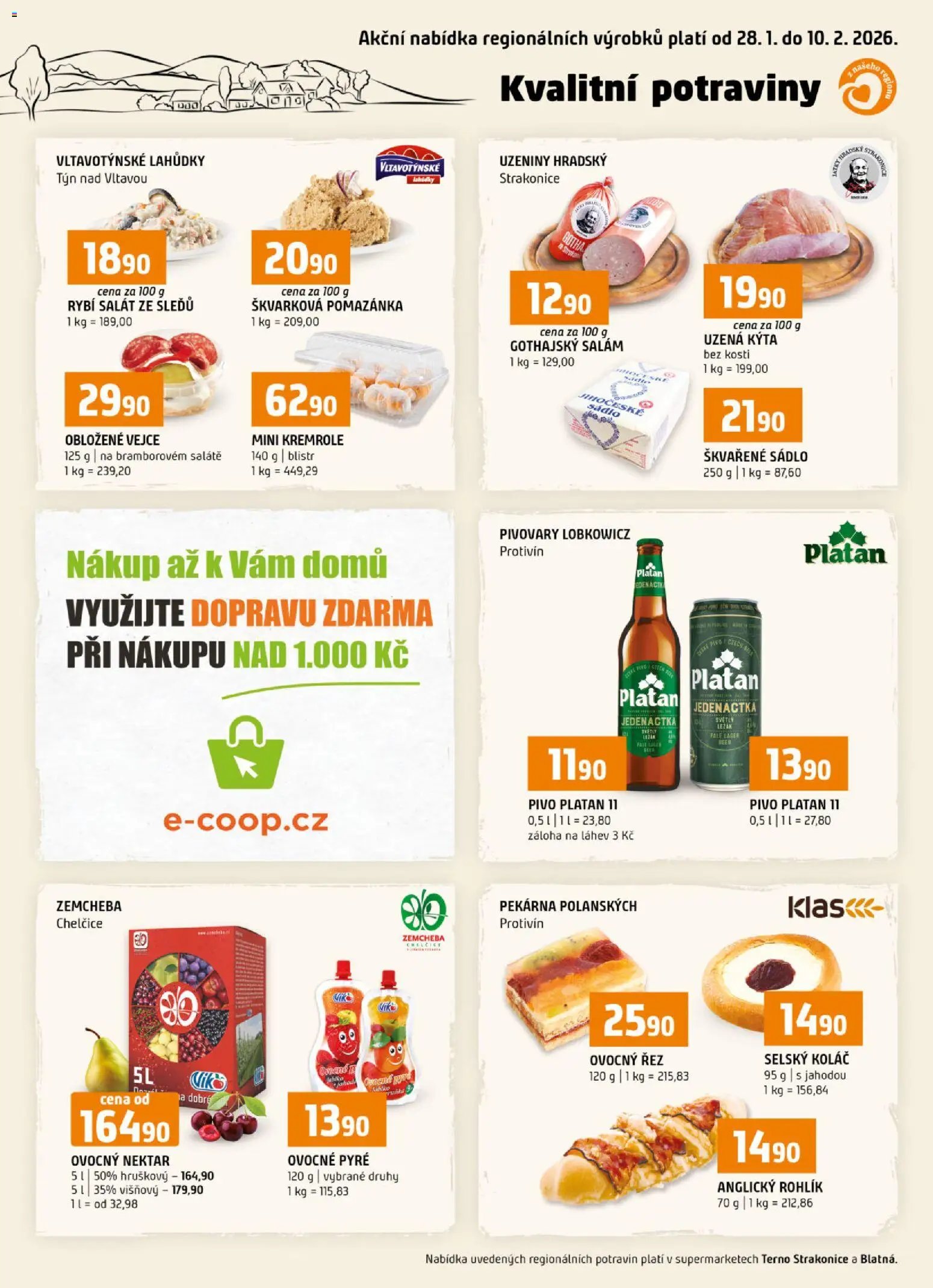 Terno leták - Blatná, Strakonice (2026-01-28 - 2026-02-10)
