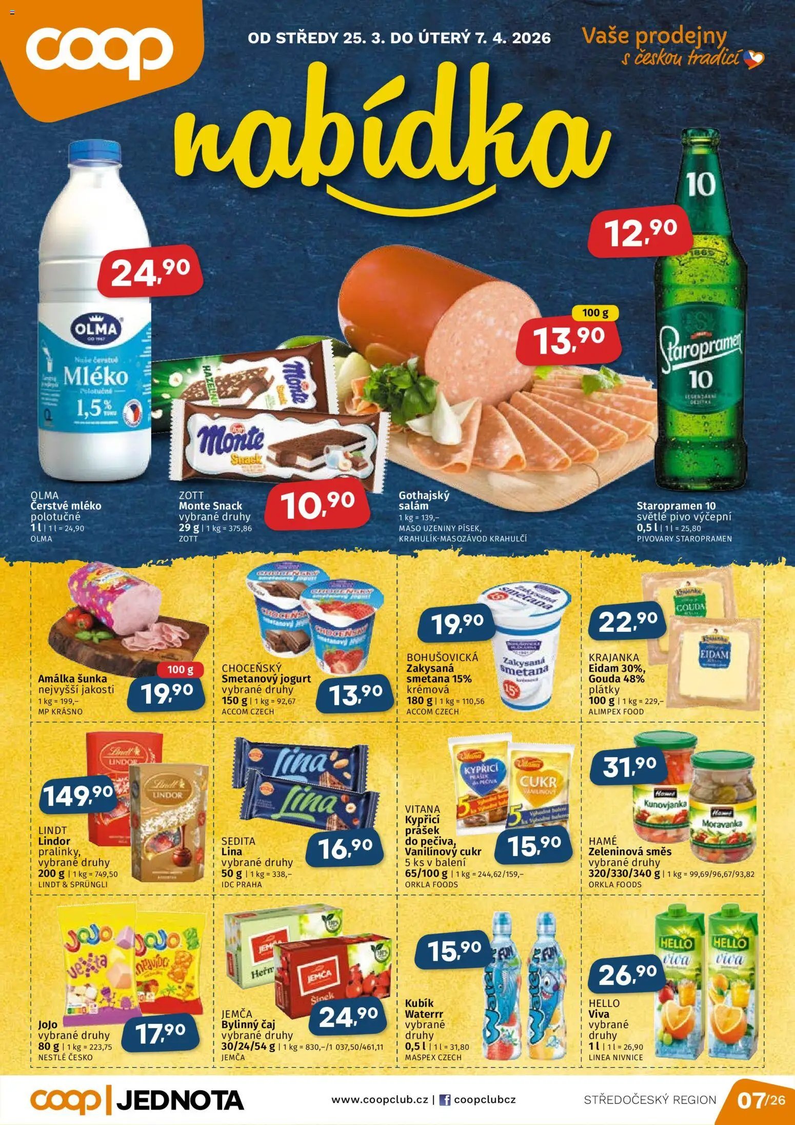 Coop leták - Středočeský region (2026-03-25 - 2026-04-07)