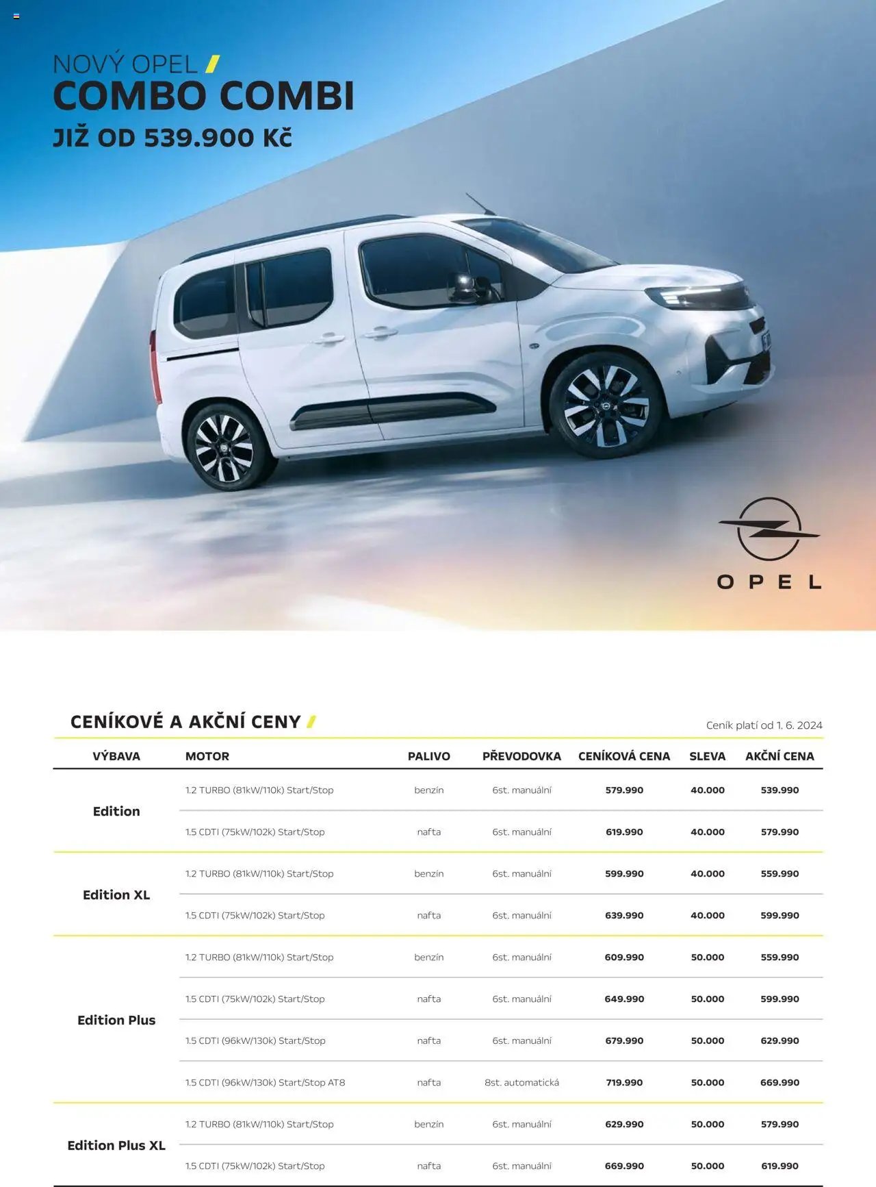 Opel katalog - Combo Combi (2025-03-01 - 2026-02-28)