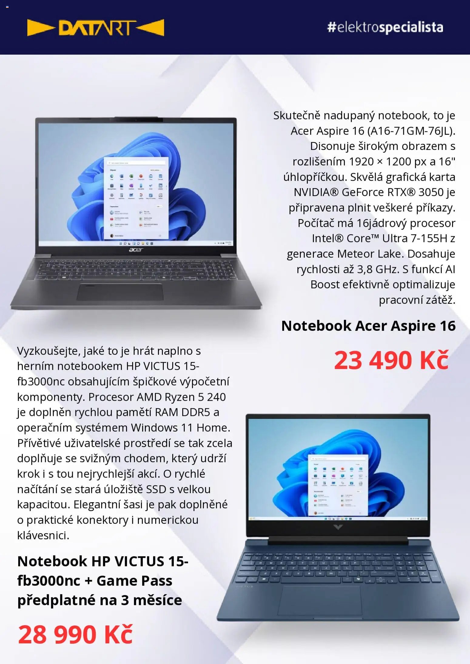 Datart leták