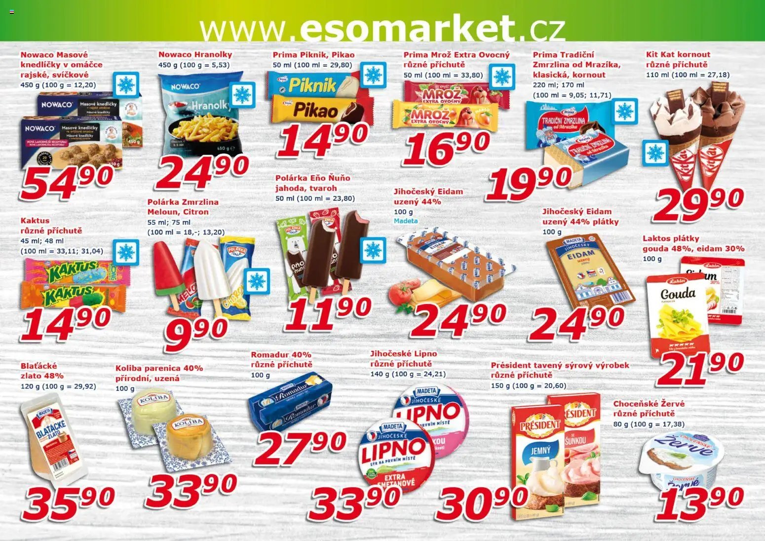Eso market leták