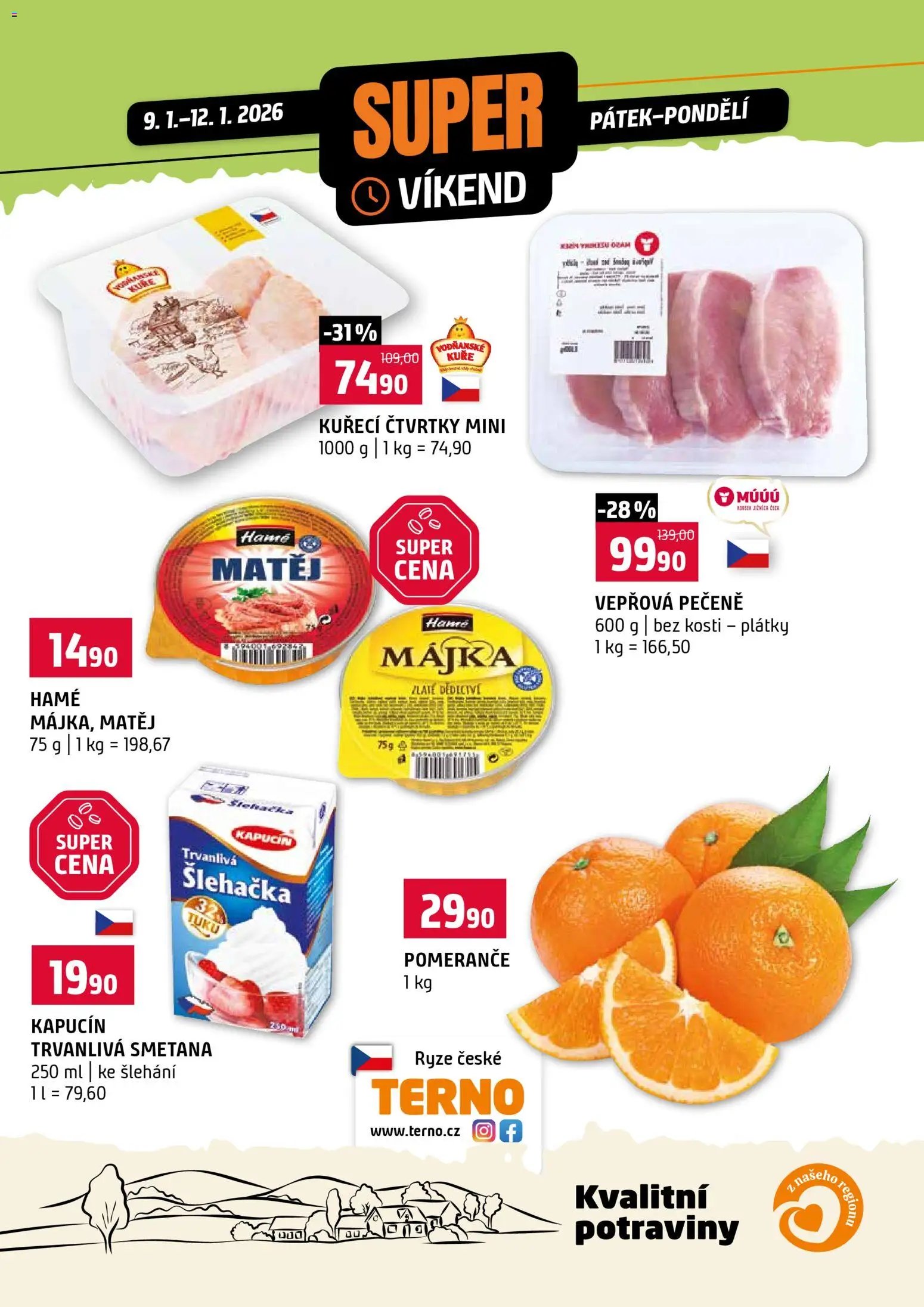 Terno leták - Super víkend (2026-01-09 - 2026-01-12)